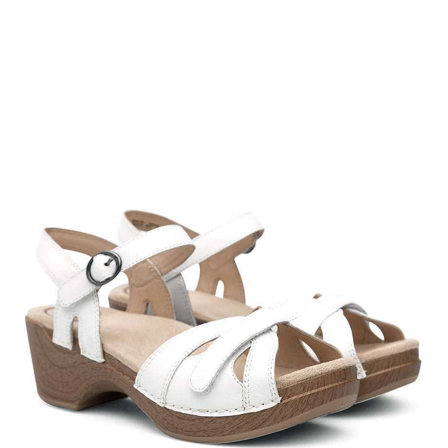 Women's Dansko Season Color: White Full Grain6
