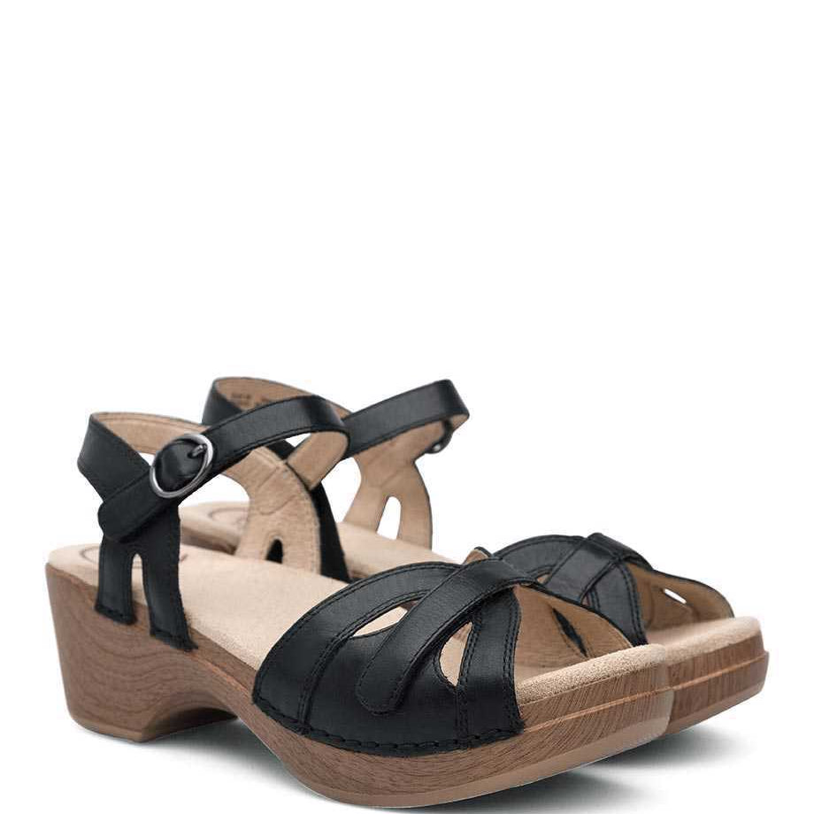 Women's Dansko Season Color: Black Full Grain 3