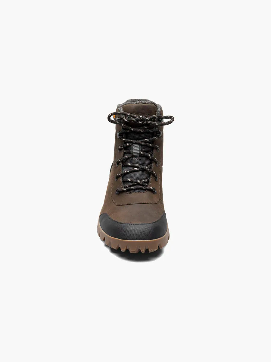 Men's Bogs Arcata Urban Leather Mid Color: Chocolate