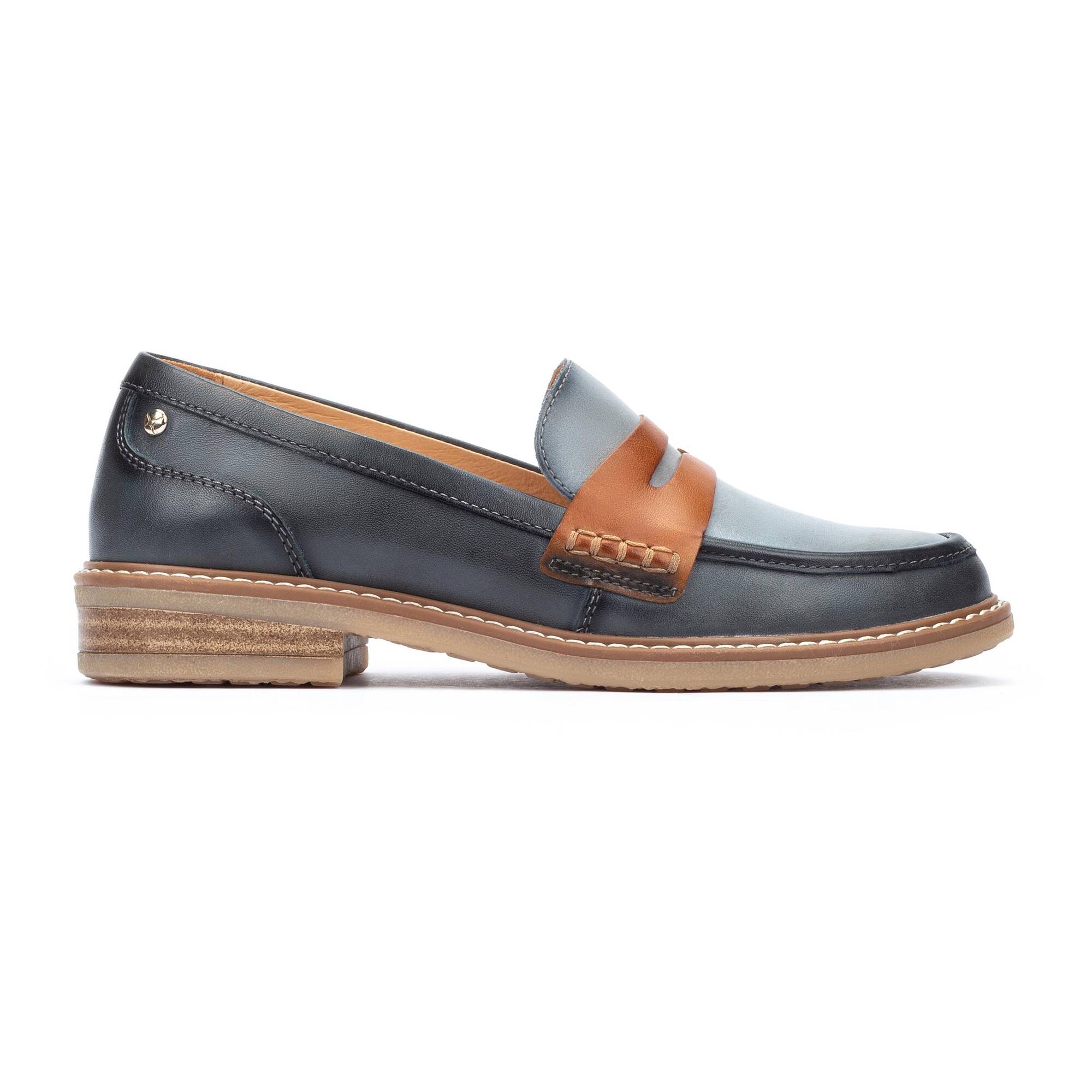 Women's Pikolinos Aldaya Two-tone Penny Loafers Color: Ocean 2
