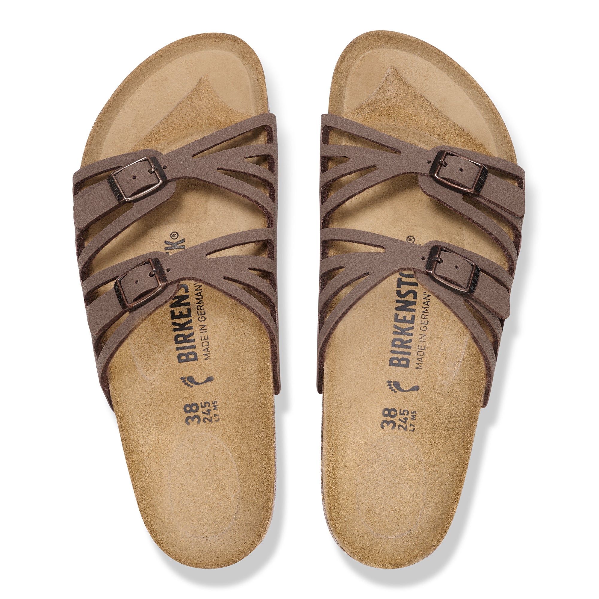 Women's Birkenstock Granada Birkibuc (REGULAR WIDE WIDTH) 3
