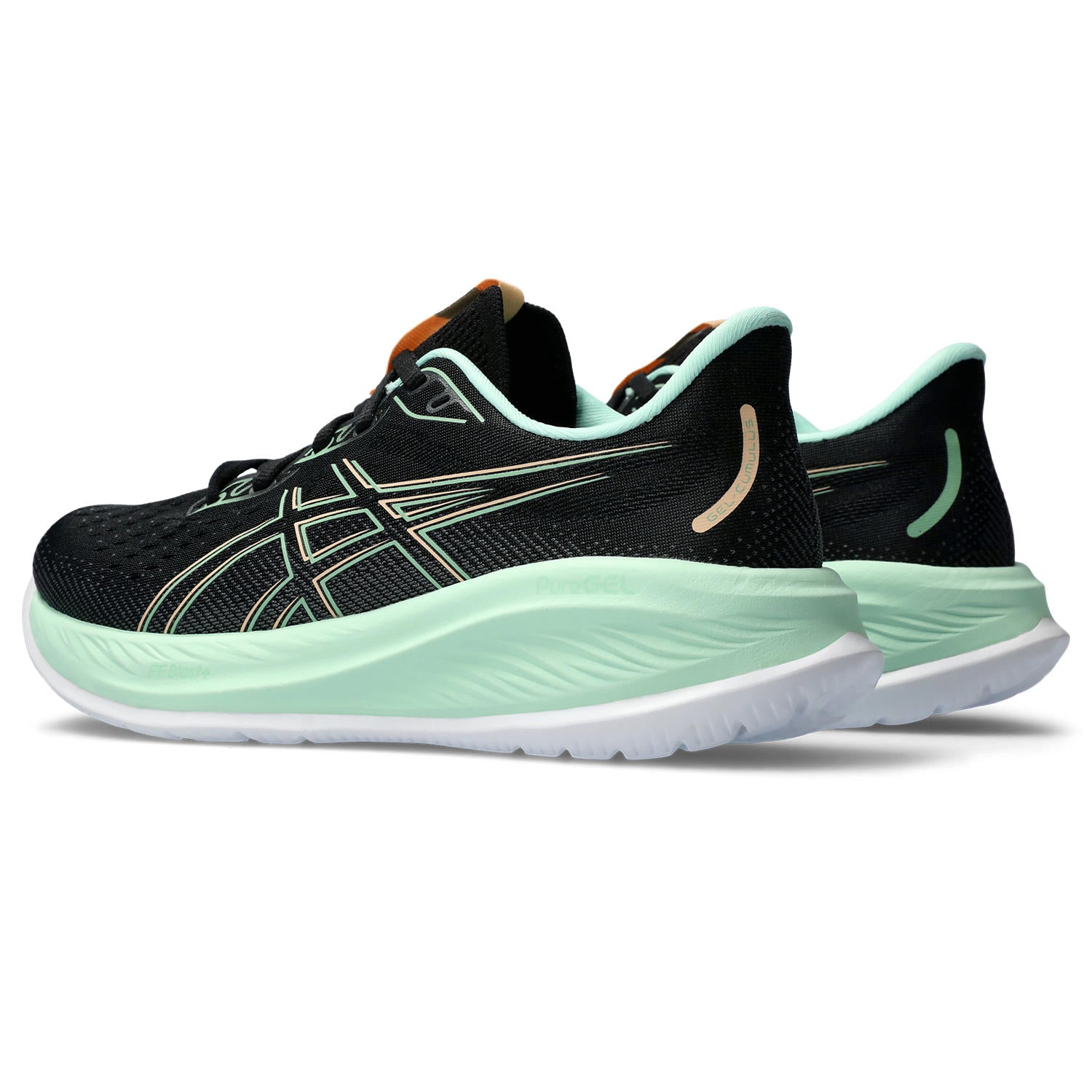 Women's Asics Gel-Cumulus 26 Color: Black/Mint Tint 5