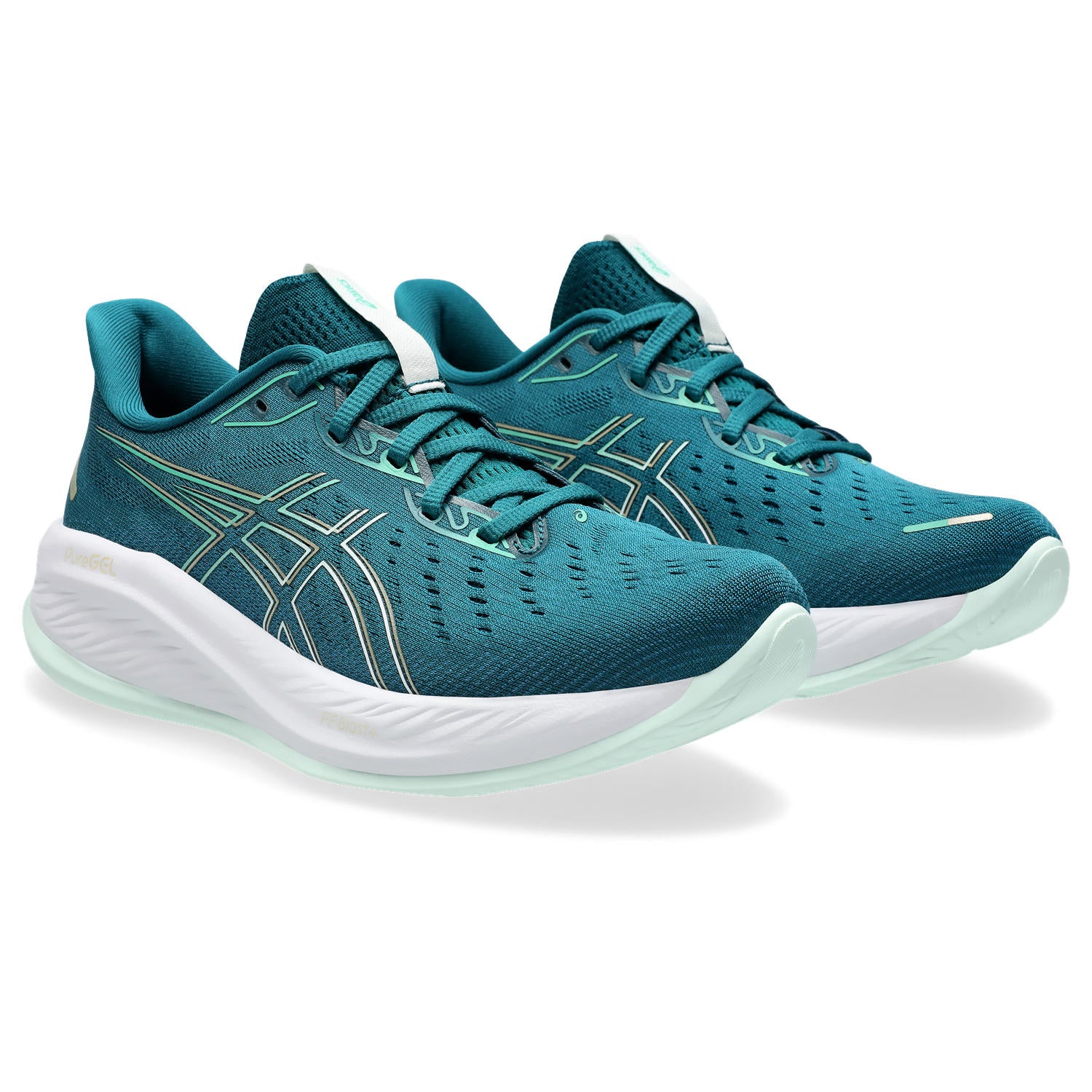 Women's Asics Gel-Cumulus 26 Color: Rich Teal/Pale Mint 1