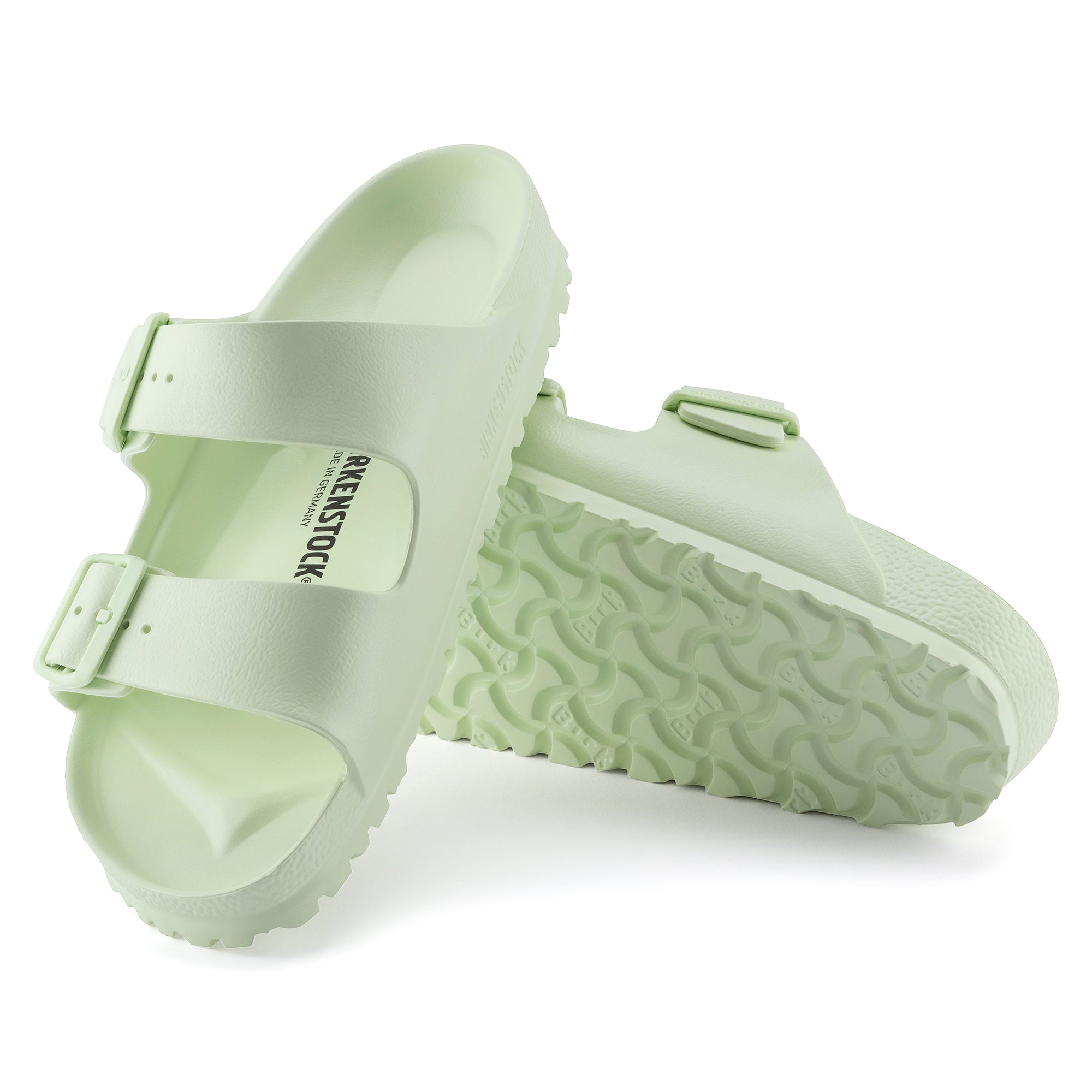 Women's Birkenstock Arizona Essentials EVA Color: Faded Lime 1
