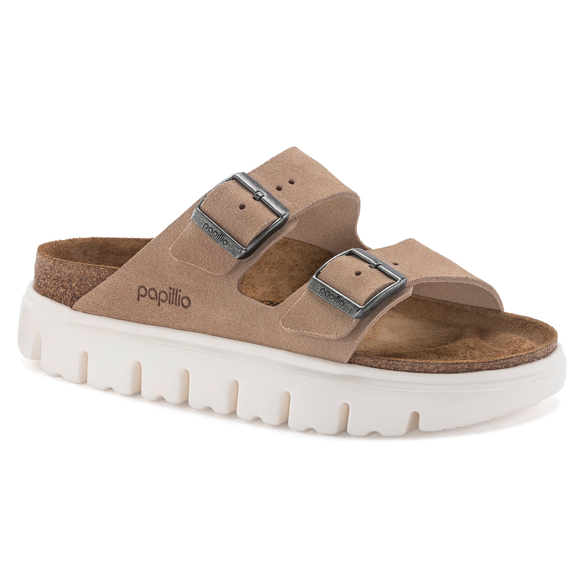 Women's Birkenstock Papillio Arizona Chunky Suede leather 2