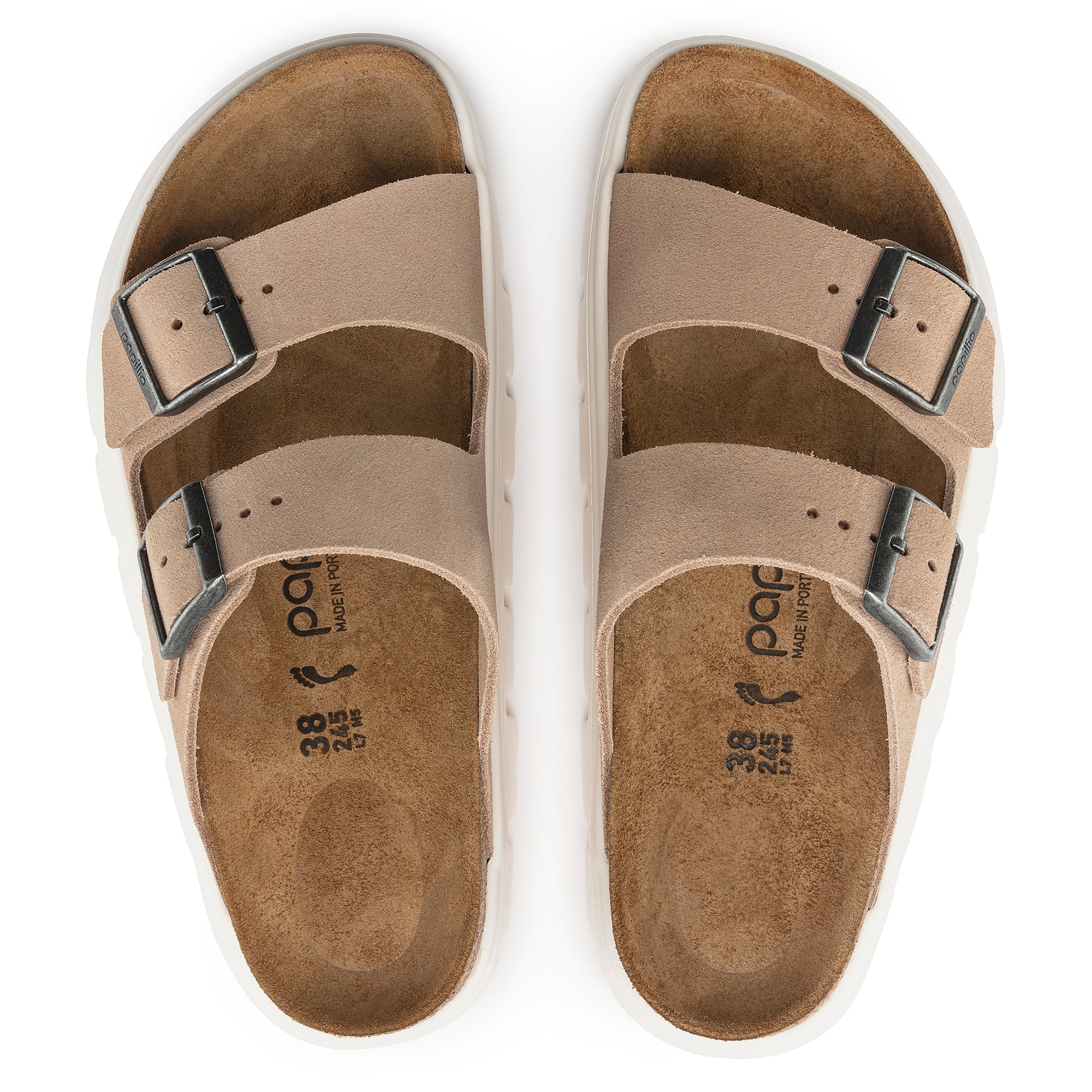 Women's Birkenstock Papillio Arizona Chunky Suede leather 3
