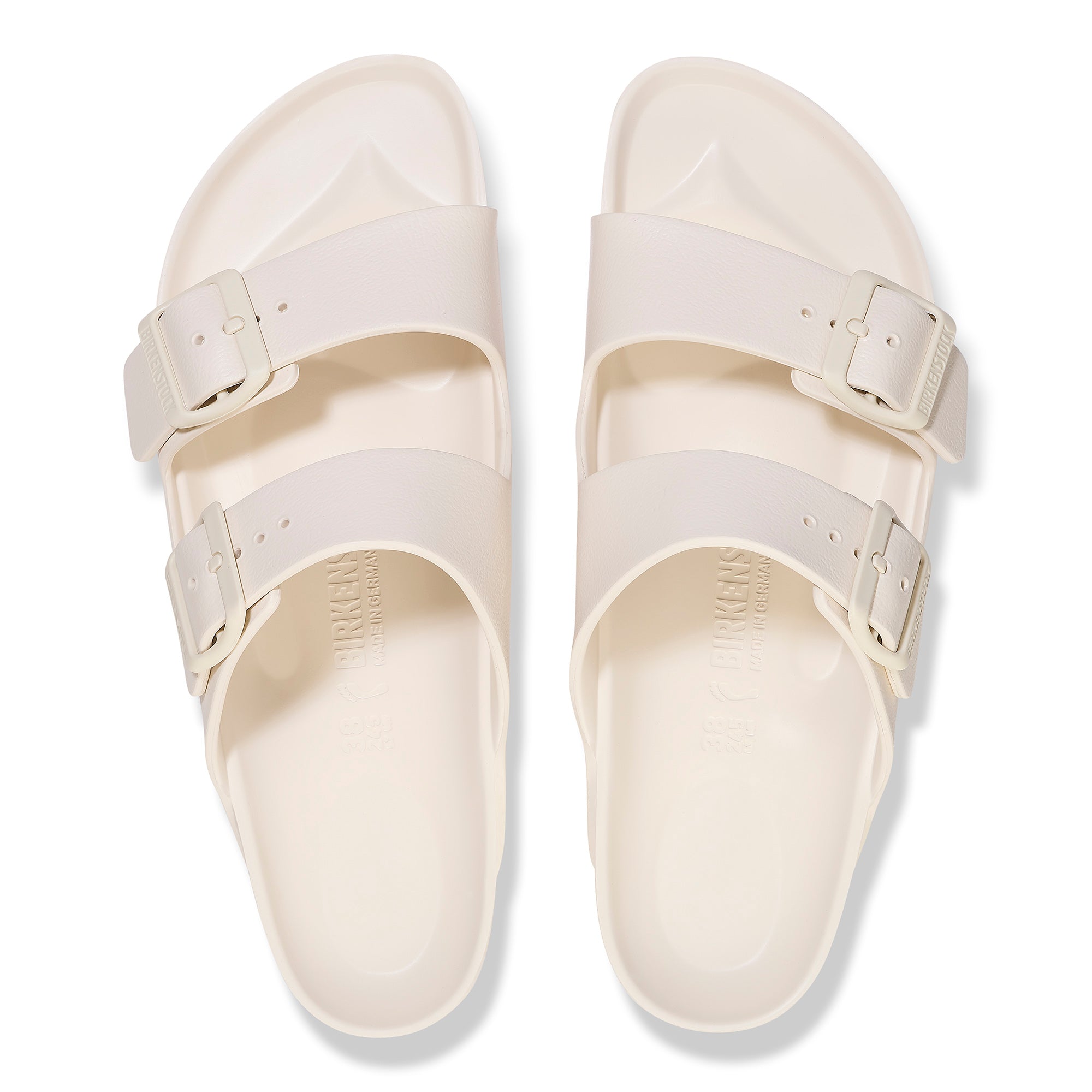 Women's Birkenstock Arizona Essentials EVA Color: Eggshell 3
