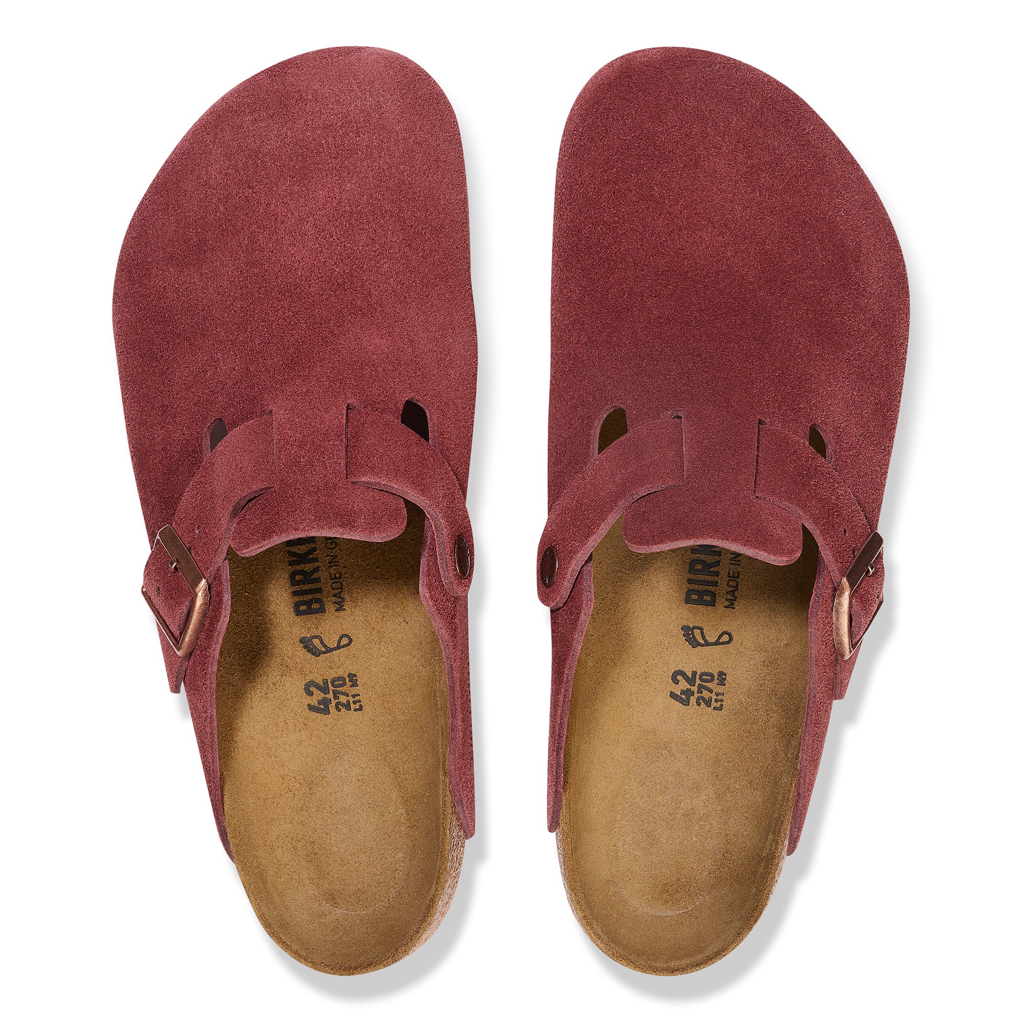 Women's Birkenstock Boston Suede Leather 3