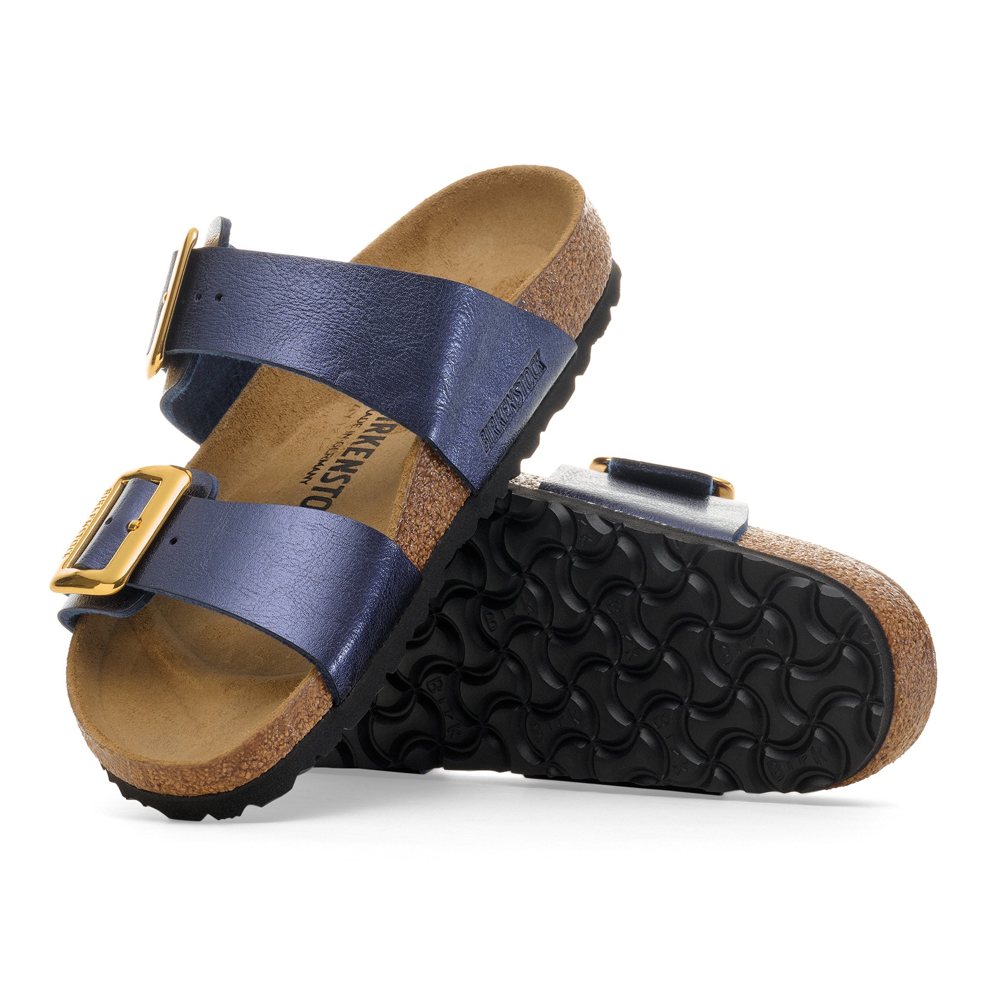 Women's Birkenstock Sydney Luxe Buckle Birko-Flor Sandal 10