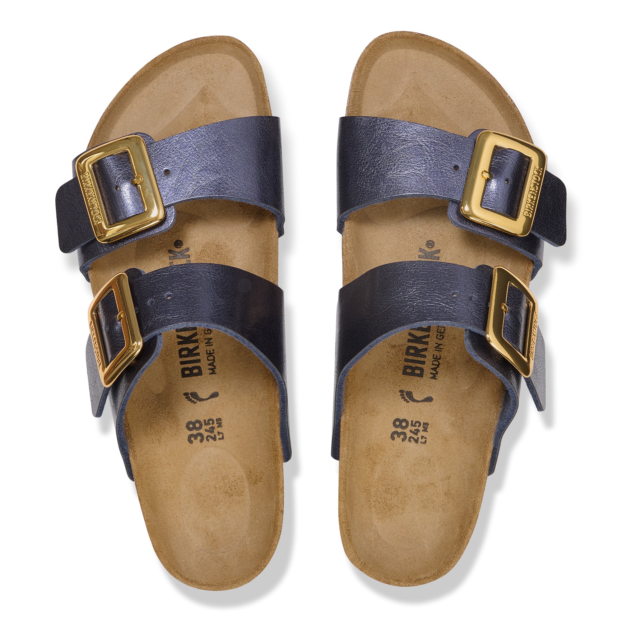 Women's Birkenstock Sydney Luxe Buckle Birko-Flor Sandal 12