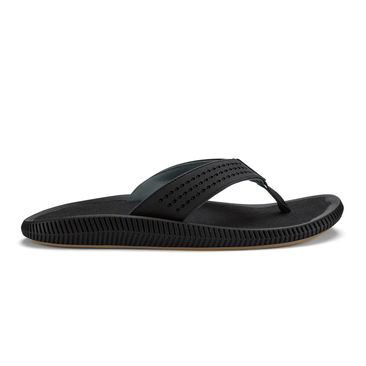 Black sandal on a white background