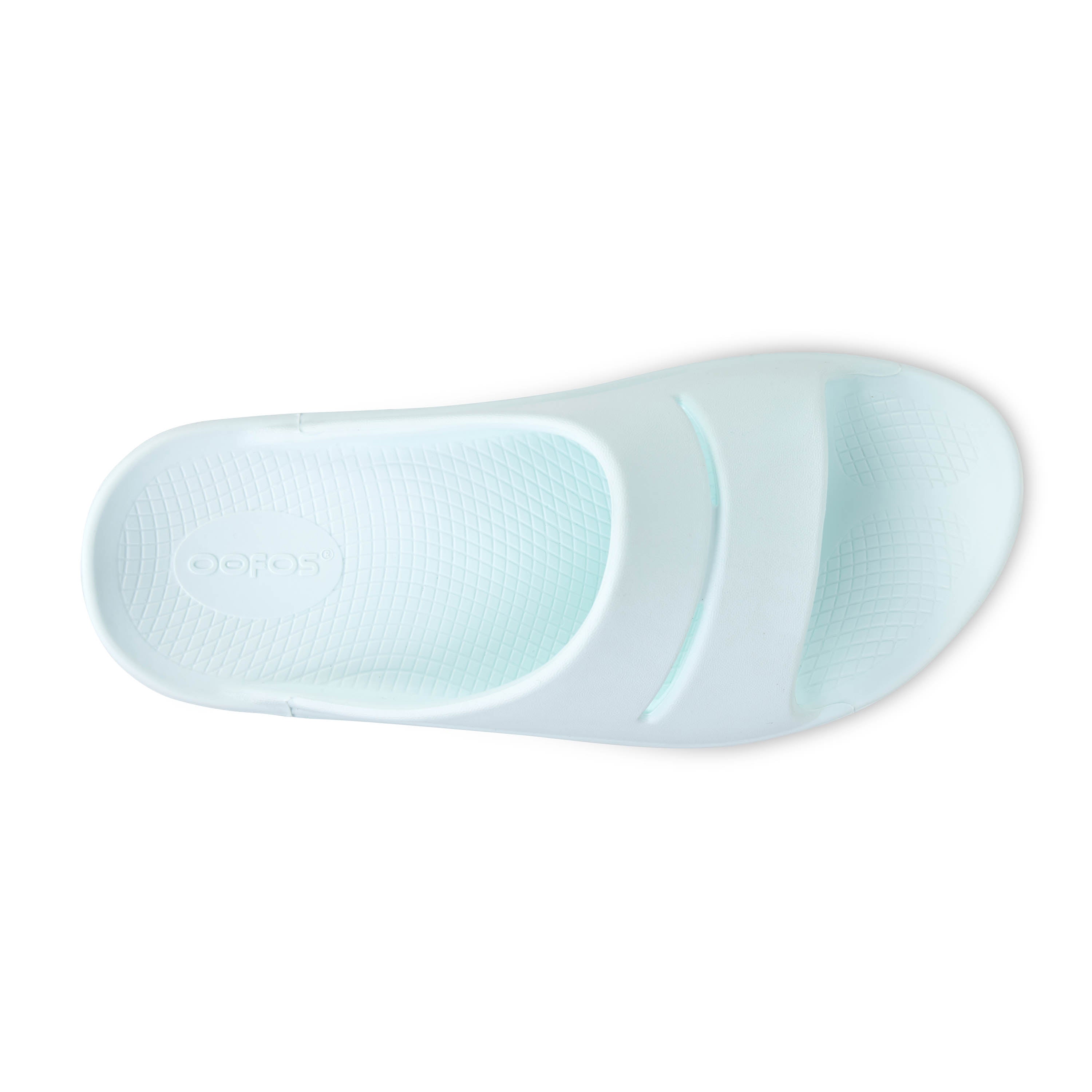 Women's OOfos OOahh Slide Color: Ice 4