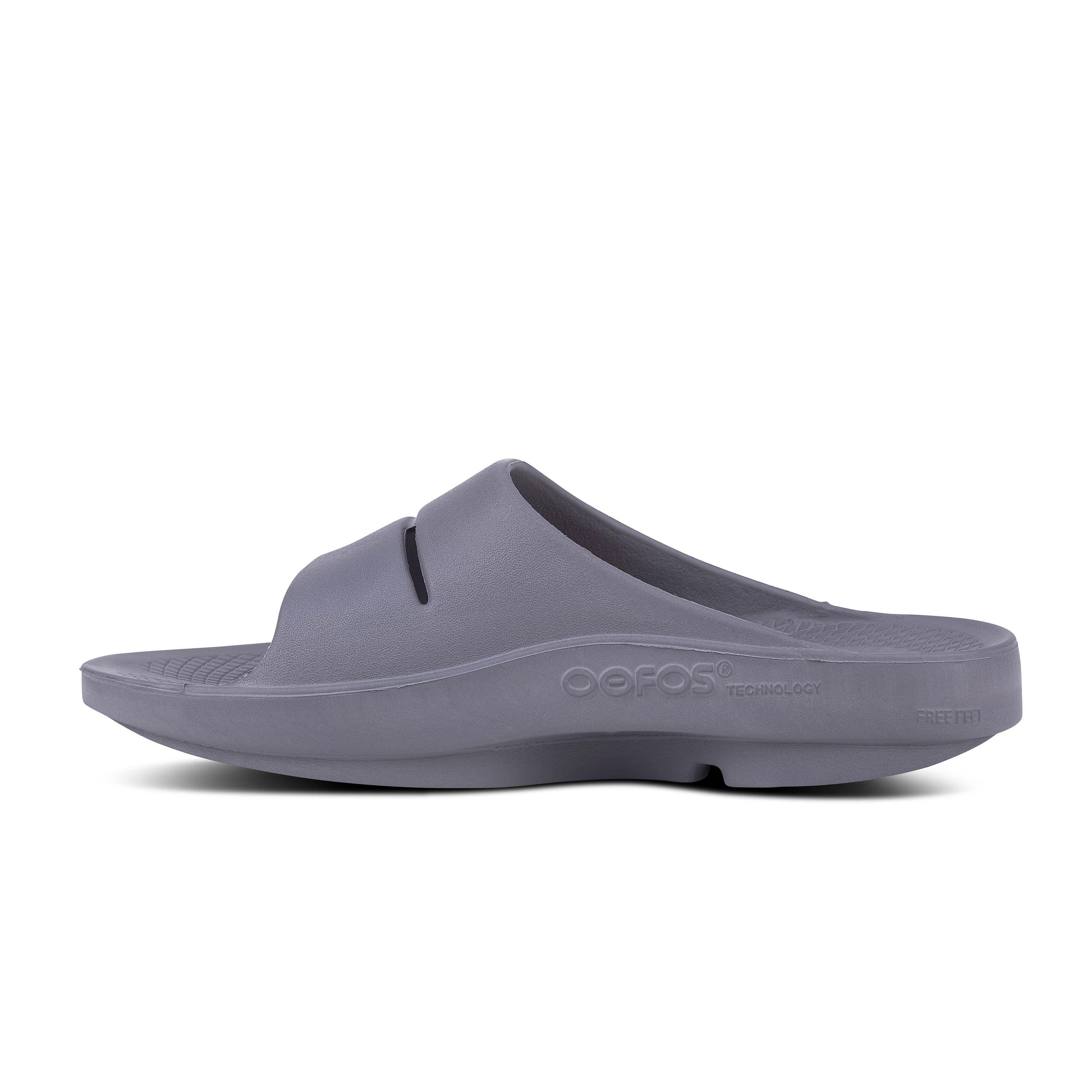 Unisex OOfos OOahh Slide Color: Slate 4