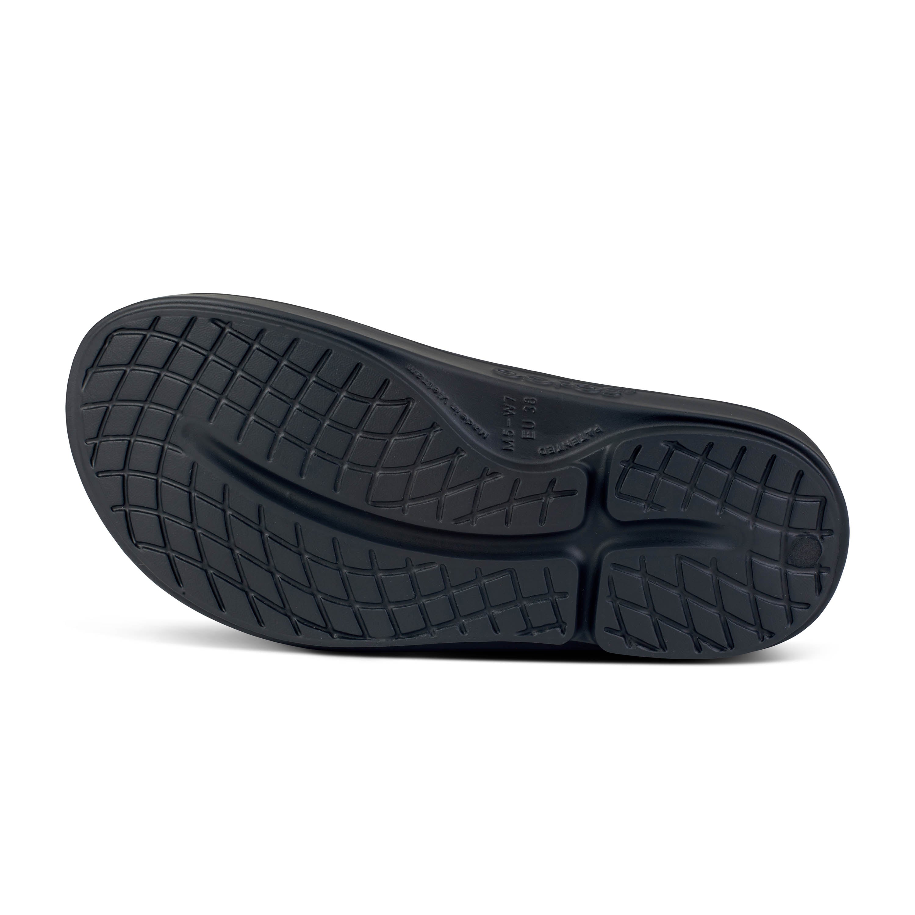 Women's Oofos OOahh Luxe Slide Color: Frost 3
