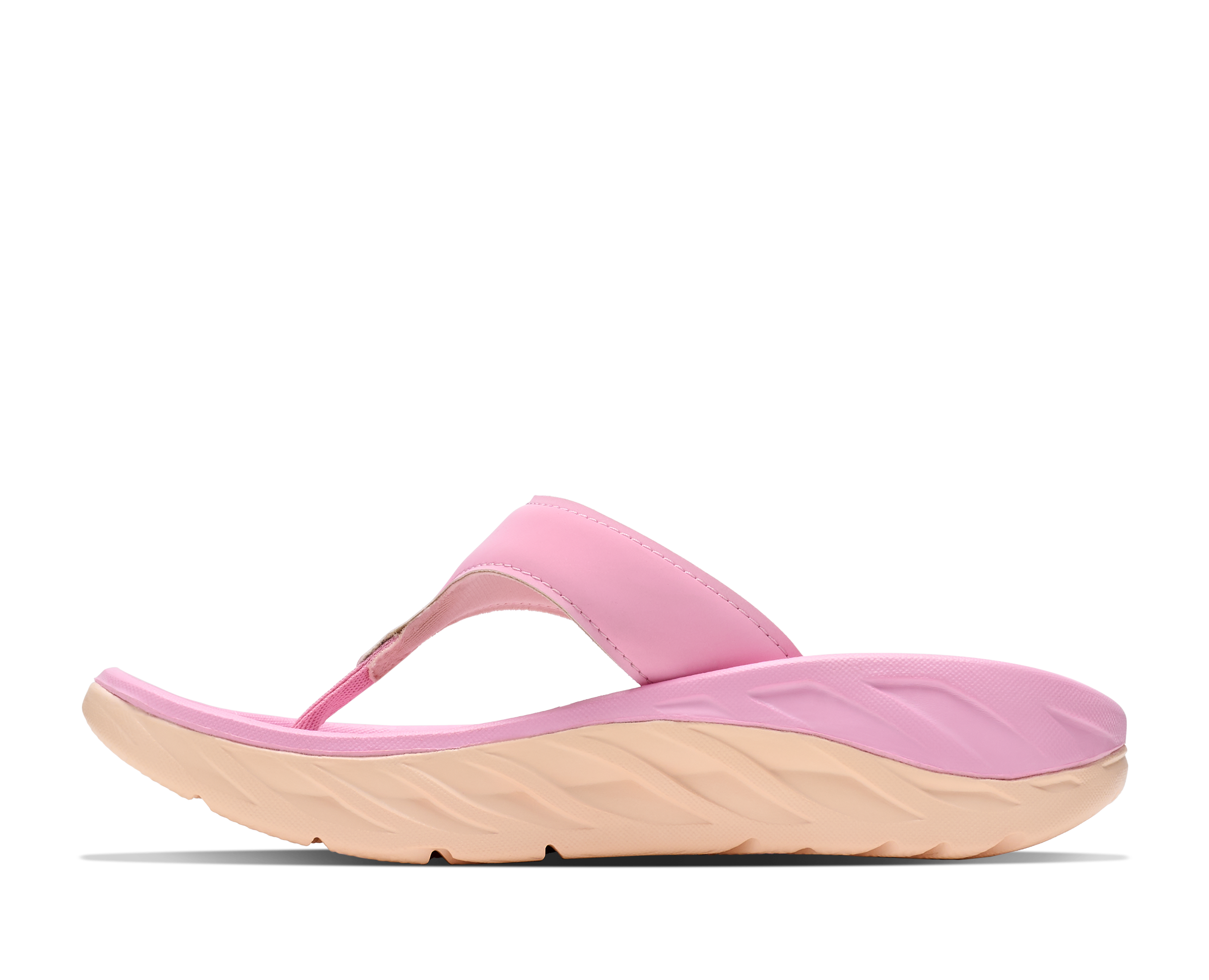 Pink sandal with a white background