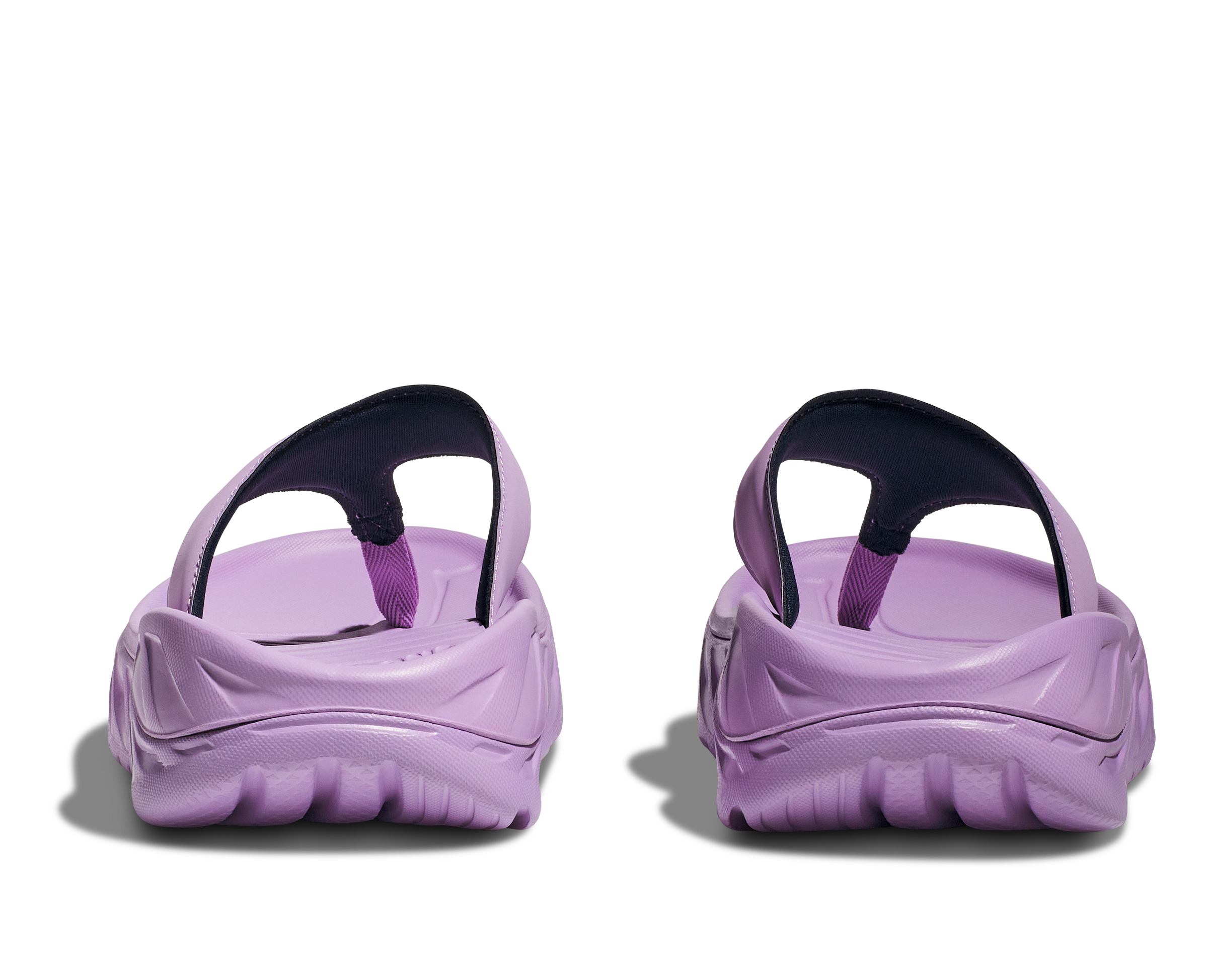 Women's Hoka Ora Recovery Flip Color: Violet Bloom / Outerspace