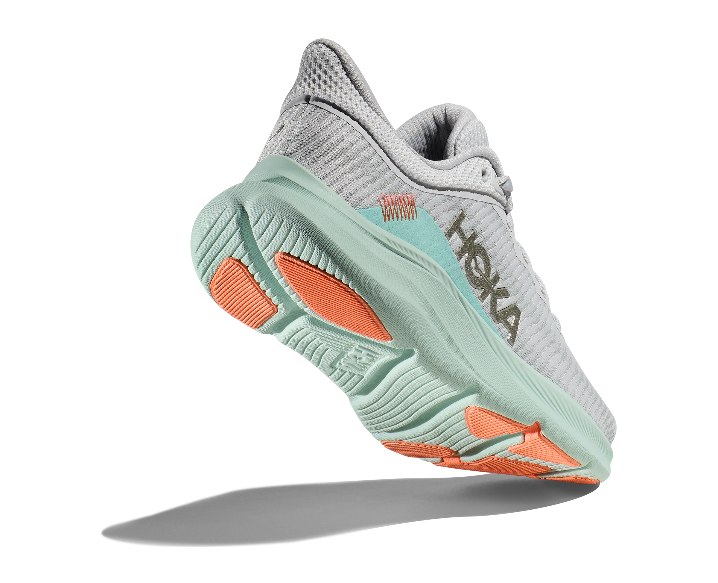Women's Hoka Solimar Color: Stardust / Aqua Breeze 5