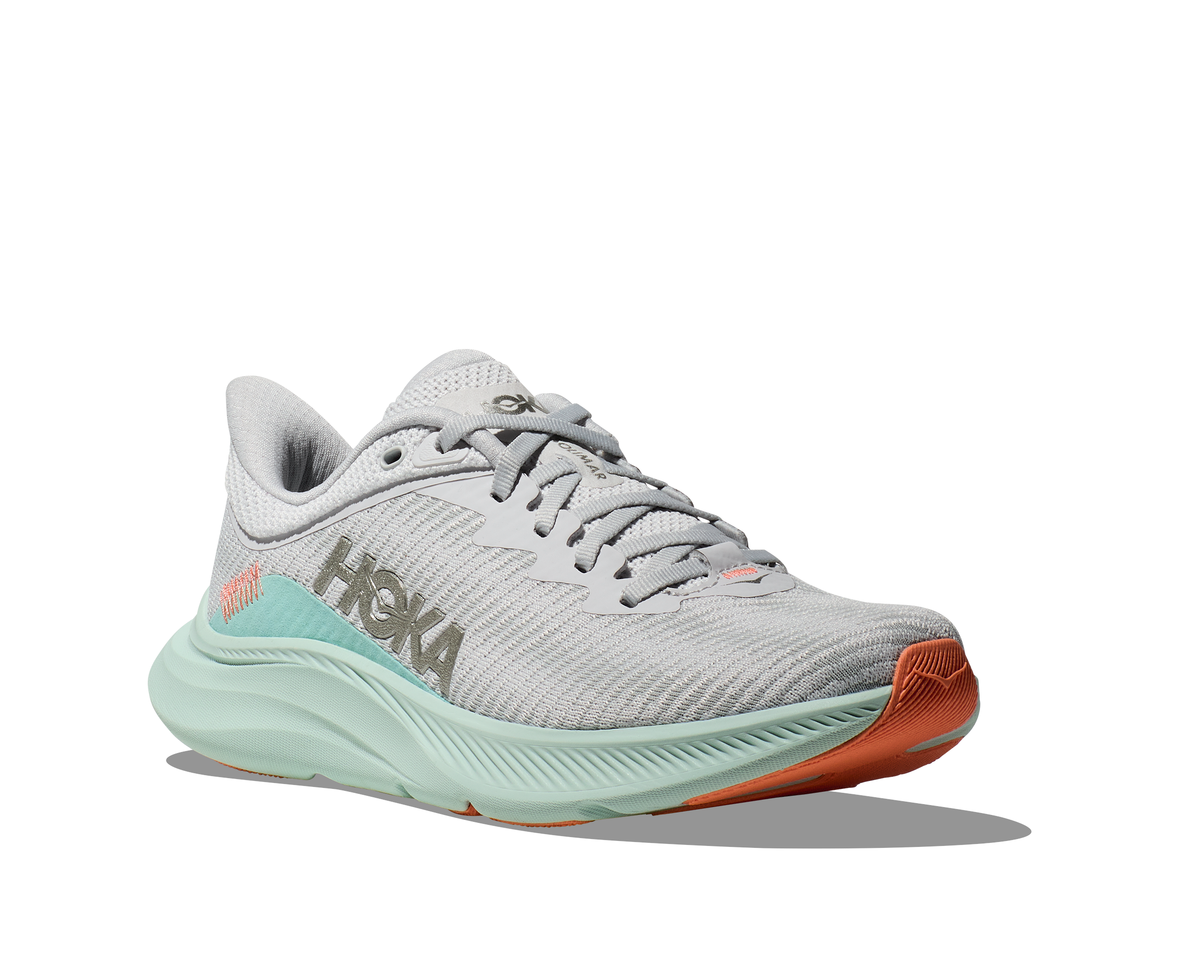 Women's Hoka Solimar Color: Stardust / Aqua Breeze 1