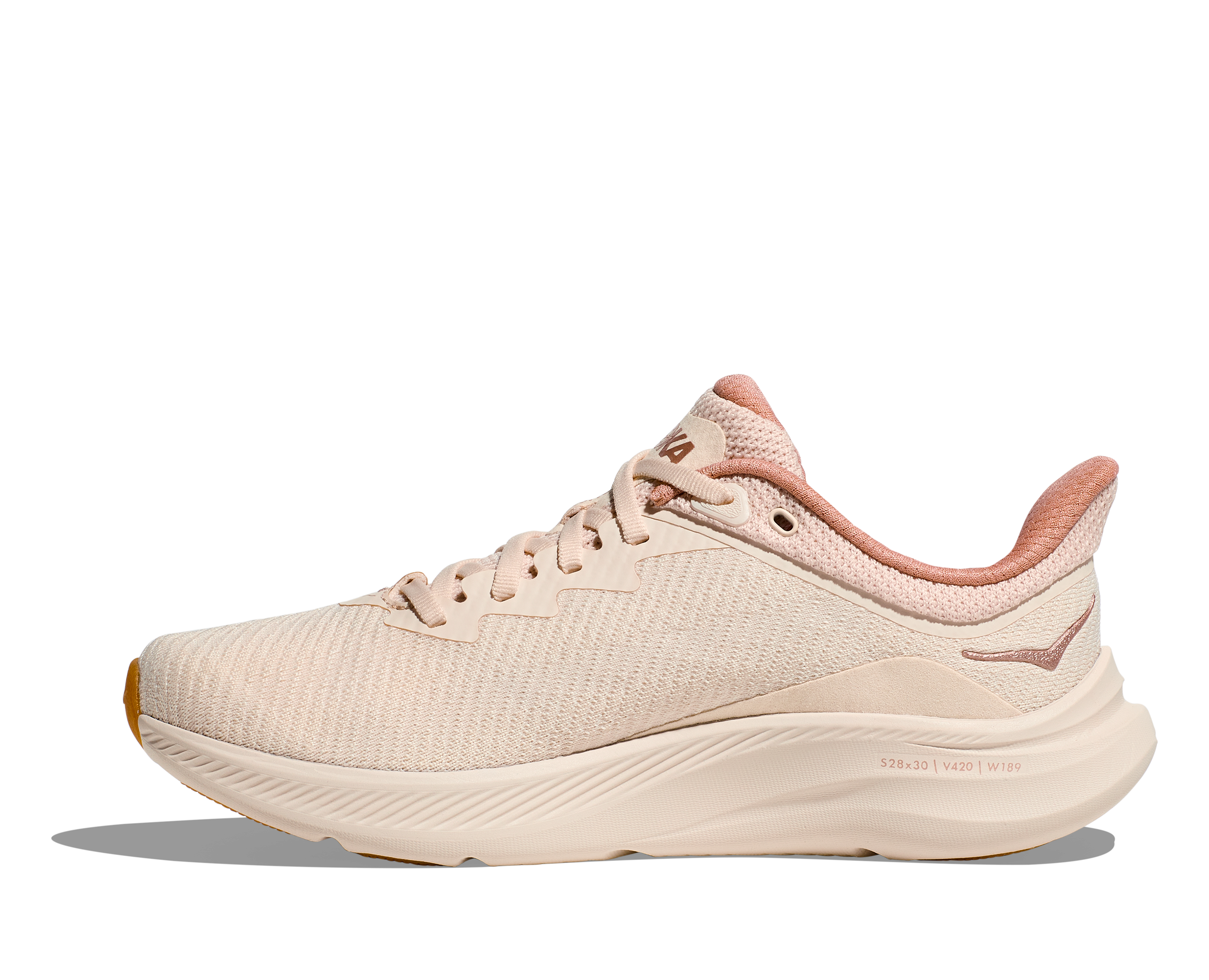 Women's Hoka Solimar Color: Vanilla / Sandstone 8