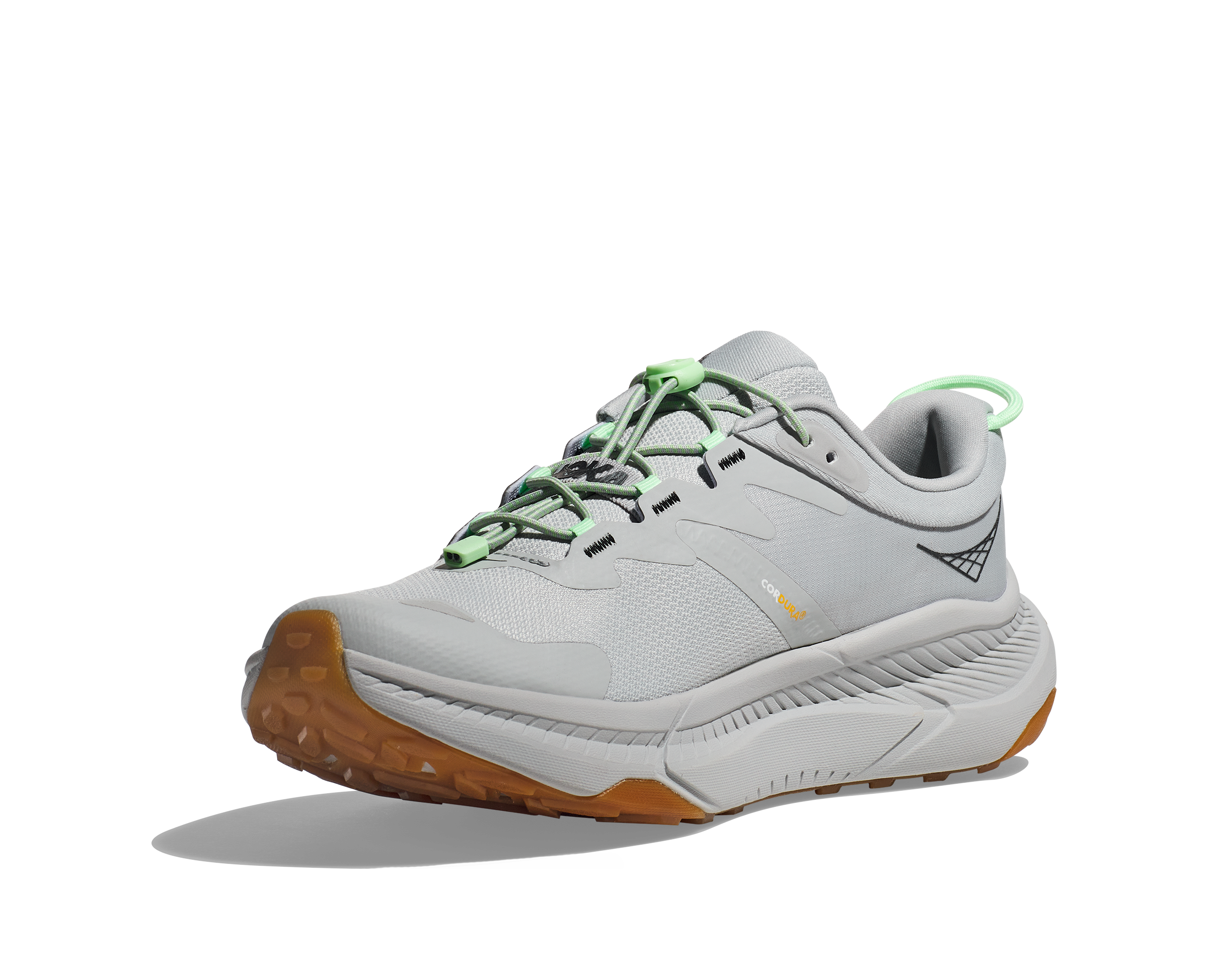 Men's Hoka Transport Color: Harbor Mist / Lime Glow 2