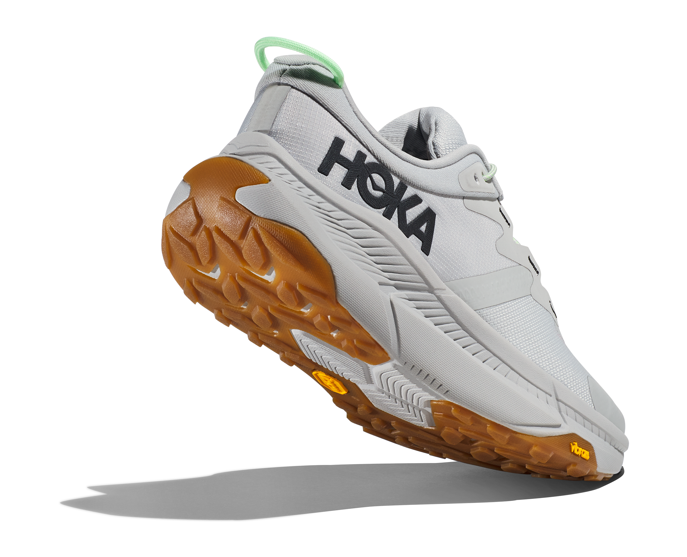 Men's Hoka Transport Color: Harbor Mist / Lime Glow 5