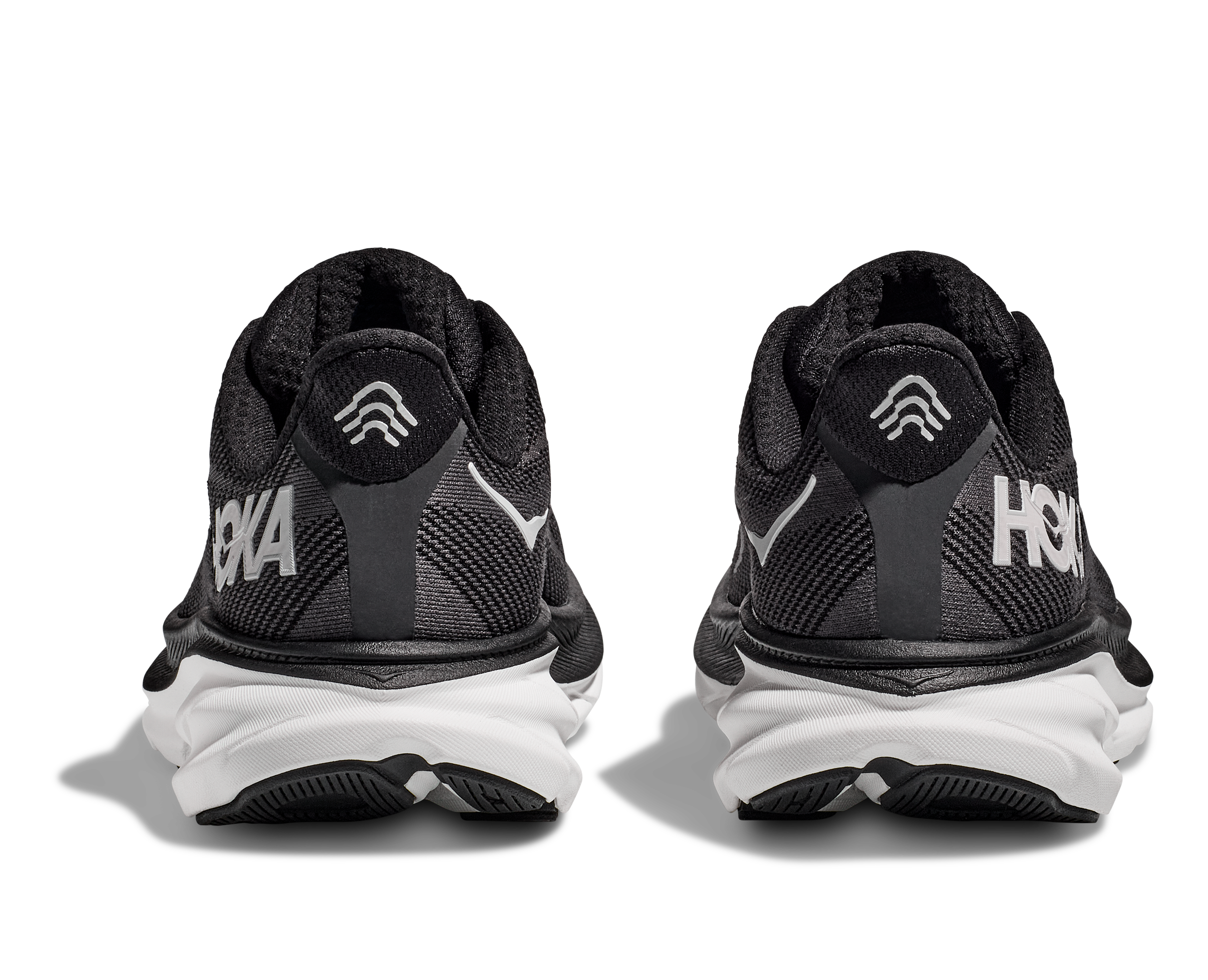 Women's Hoka Clifton 9 Color: Black/ White