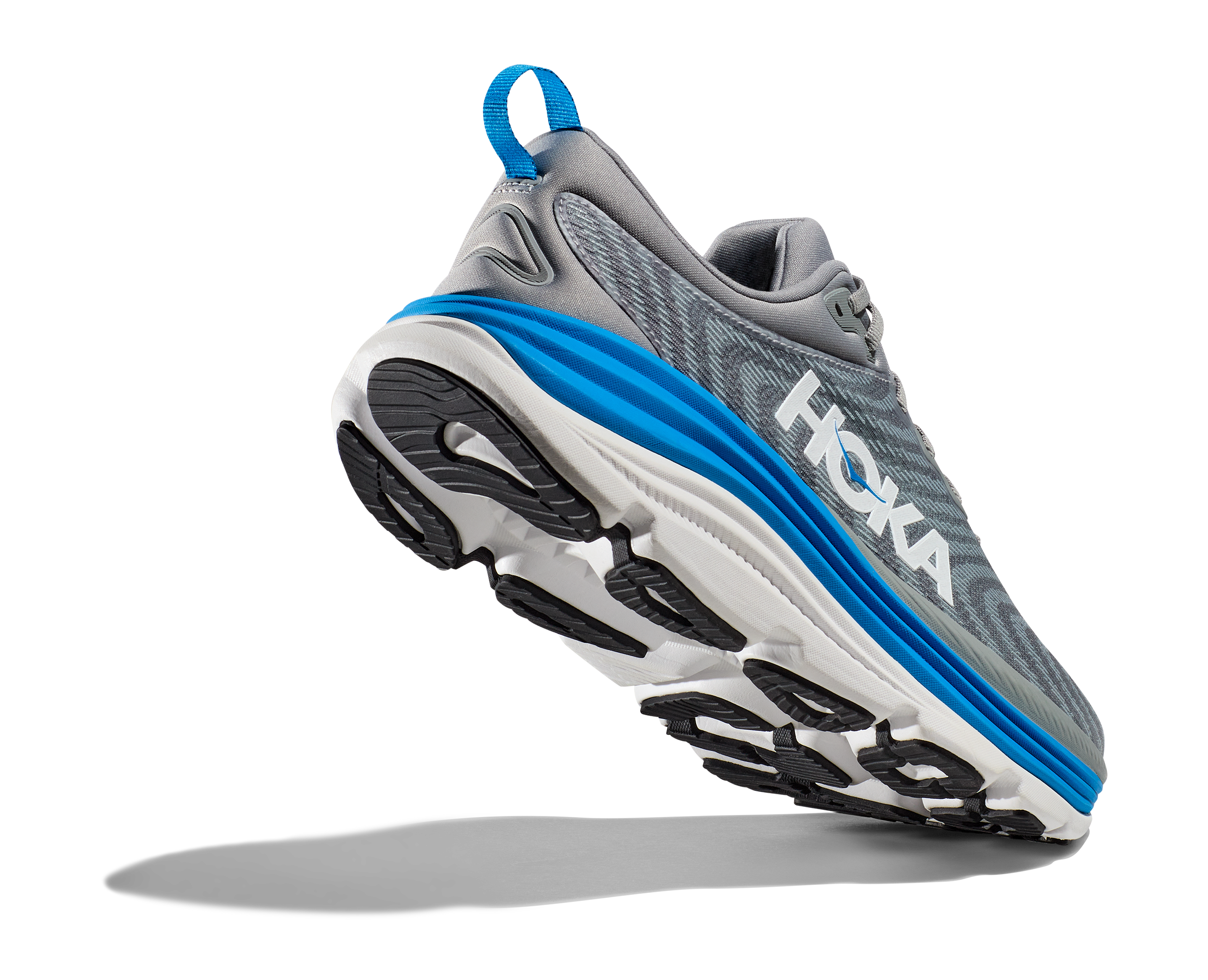 Men's Hoka Gaviota 5 Color: Limestone / Diva Blue