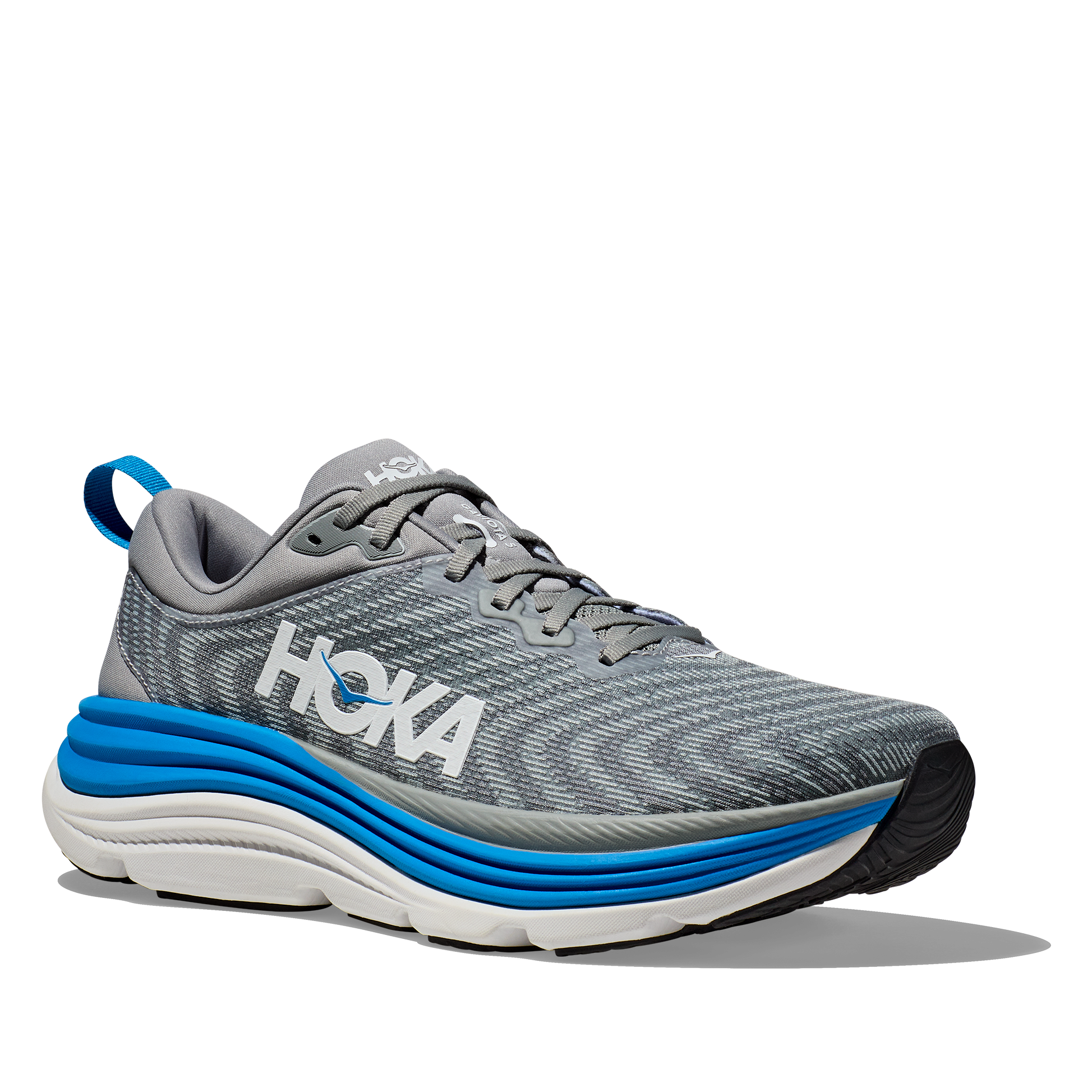 Men's Hoka Gaviota 5 Color: Limestone / Diva Blue