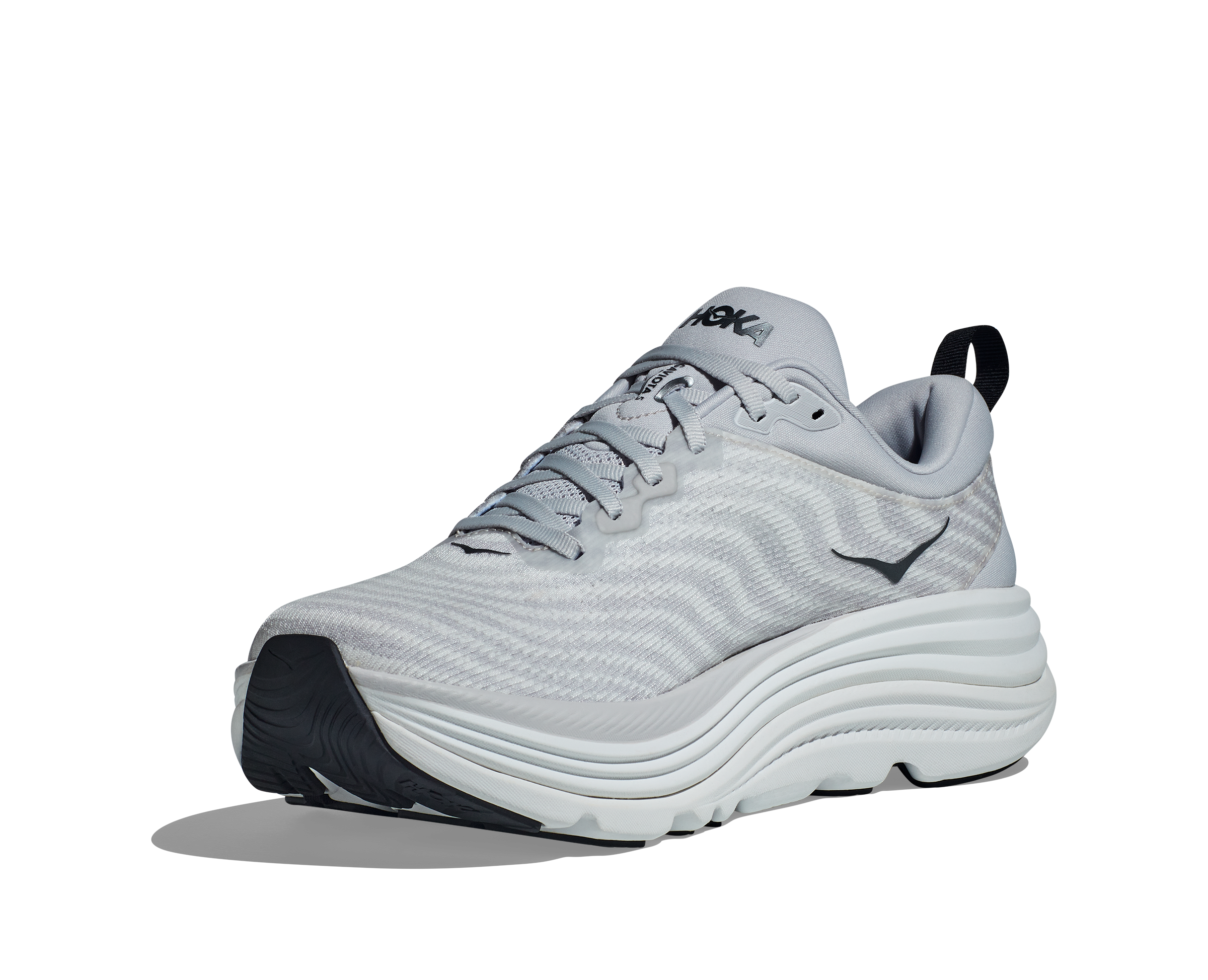 Men's Hoka Gaviota 5 Color: Nimbus Cloud / Steel Wool (WIDE WIDTH)