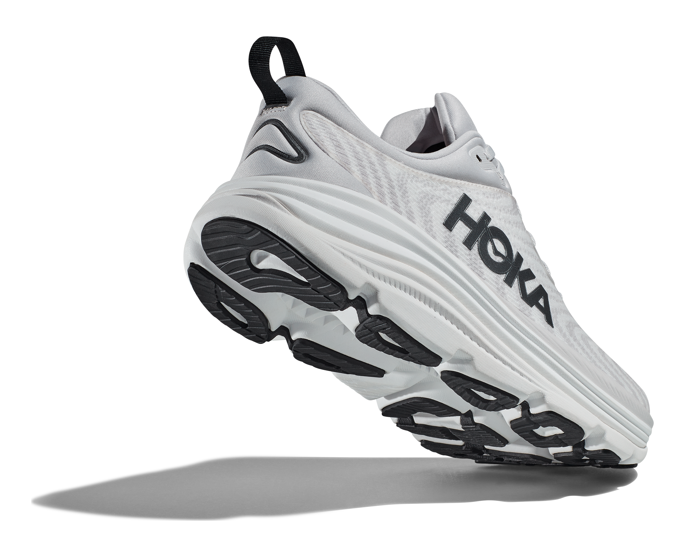 Men's Hoka Gaviota 5 Color: Nimbus Cloud / Steel Wool (WIDE WIDTH)