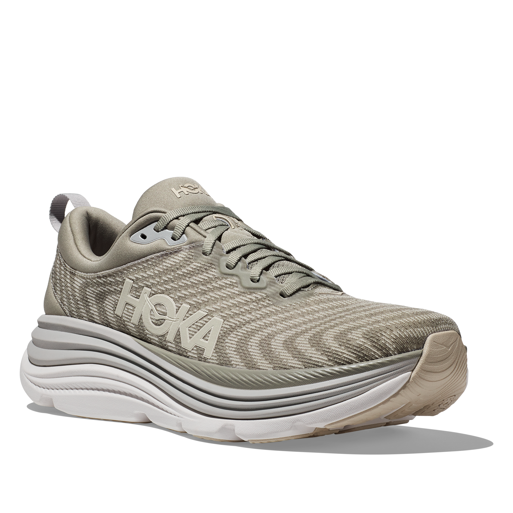 Men's Hoka Gaviota 5 Color: Barley / Oat Milk (WIDE WIDTH) 1