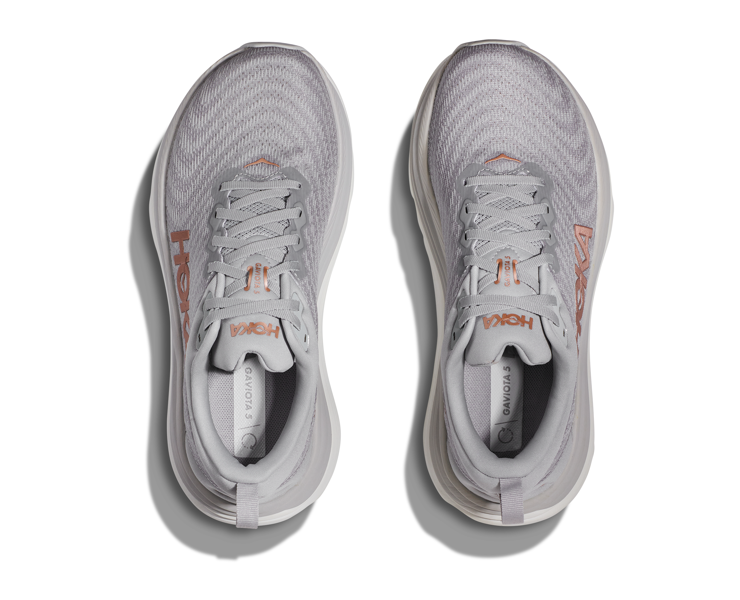 Women's Hoka Gaviota 5 Color: Harbor Mist / Rose Gold 4