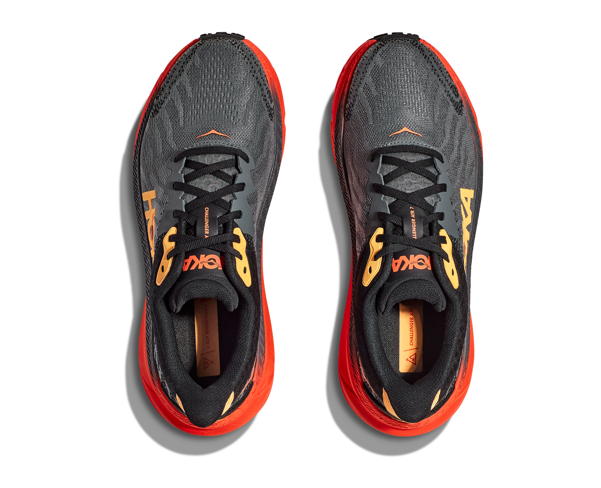 Men's Hoka Challenger 7 Color: Castlerock / Flame