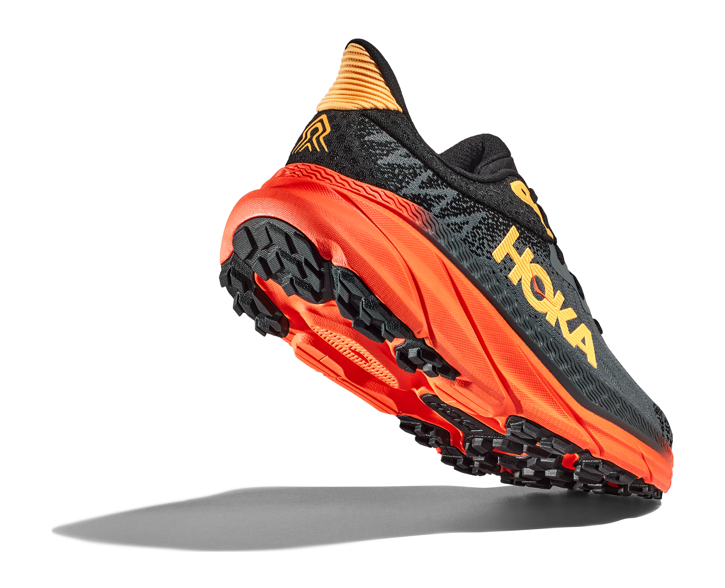 Men's Hoka Challenger 7 Color: Castlerock / Flame