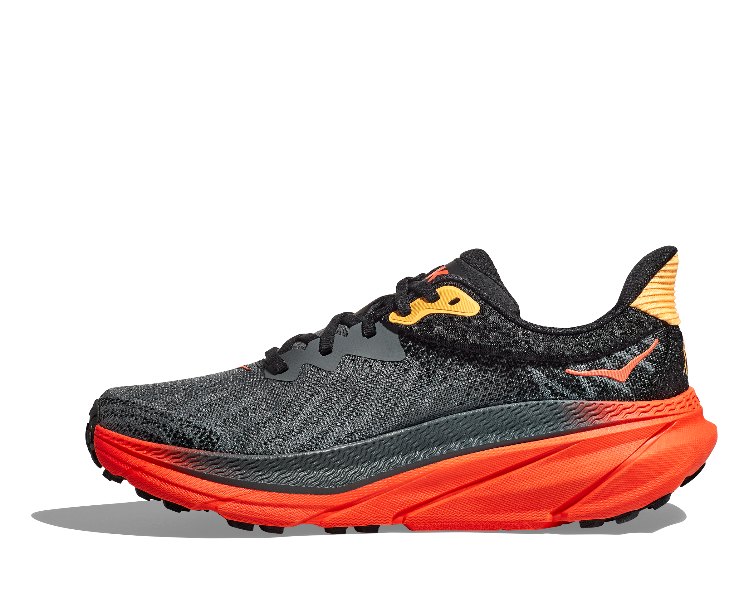 Men's Hoka Challenger 7 Color: Castlerock / Flame