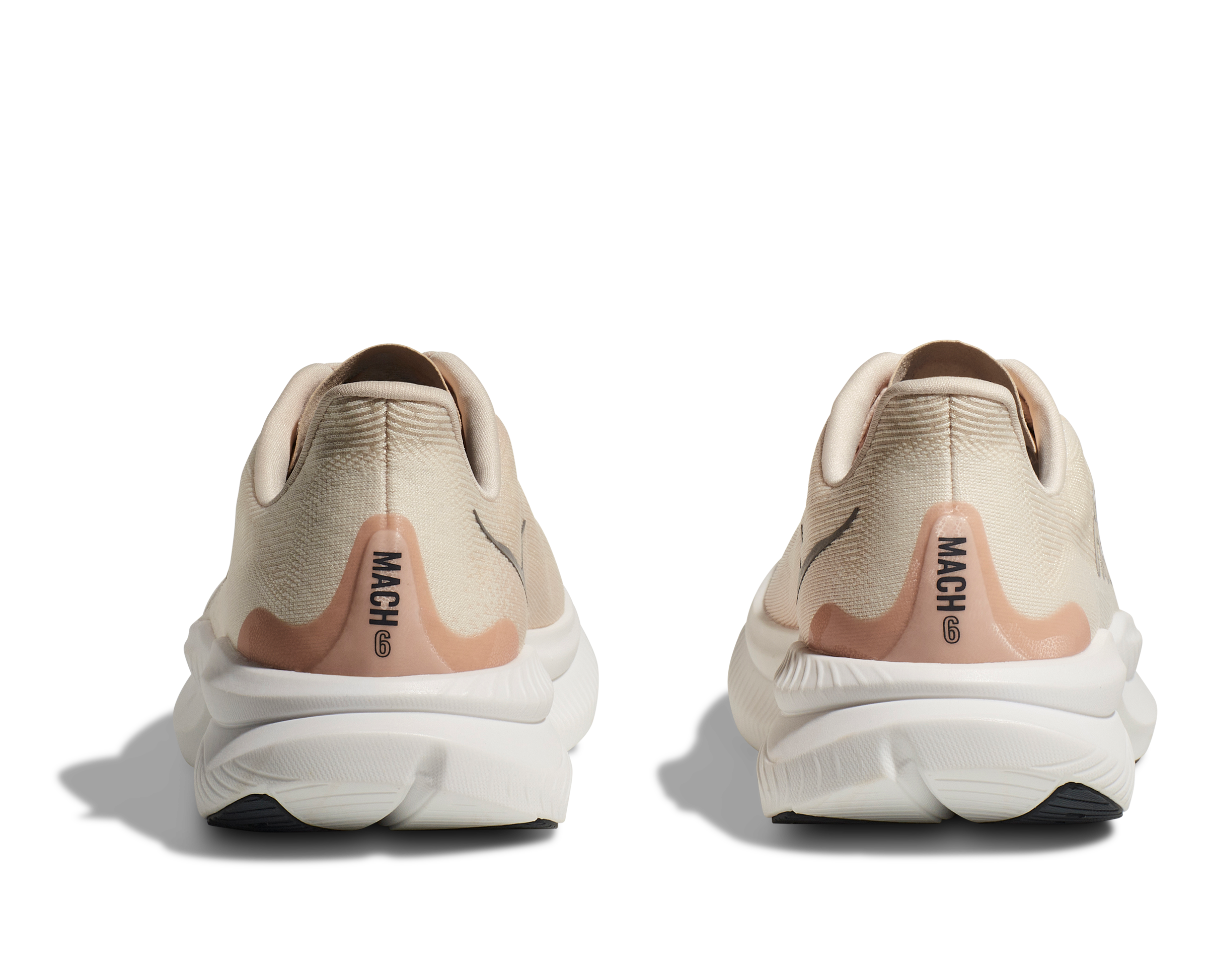 Women's Hoka Mach 6 Color: Eggnog / Vanilla 5