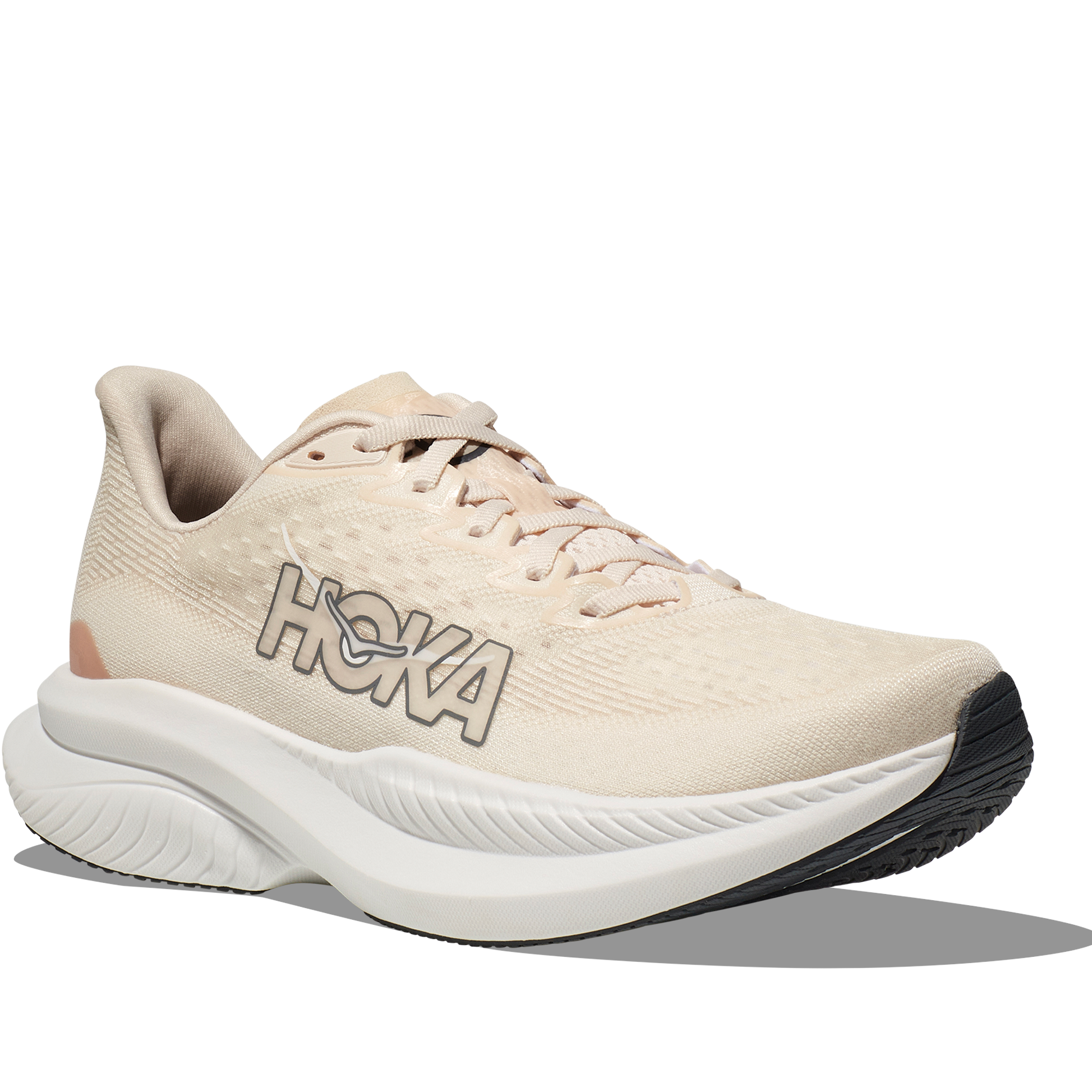 Women's Hoka Mach 6 Color: Eggnog / Vanilla 1