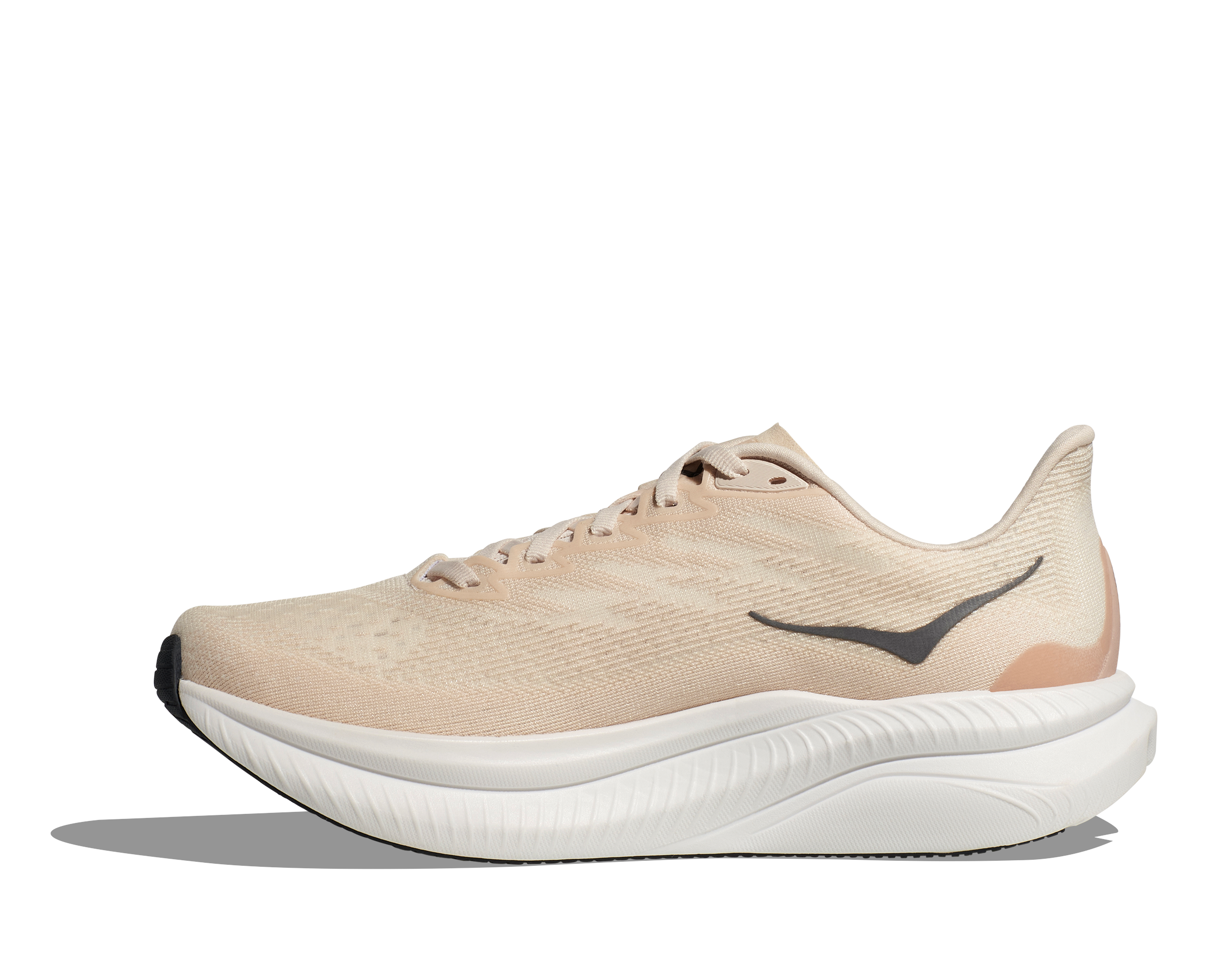 Women's Hoka Mach 6 Color: Eggnog / Vanilla 7