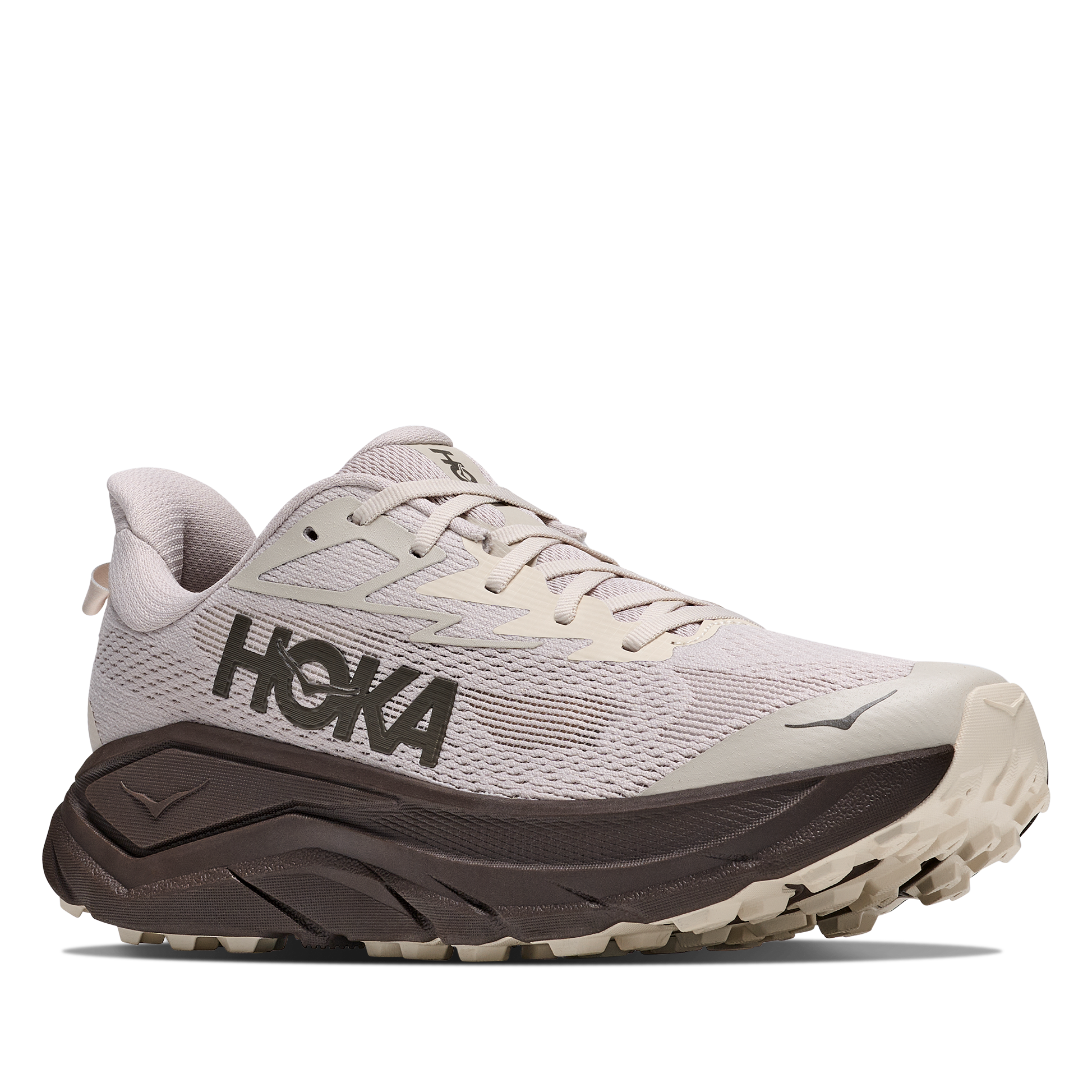 Hoka running shoe on a white background