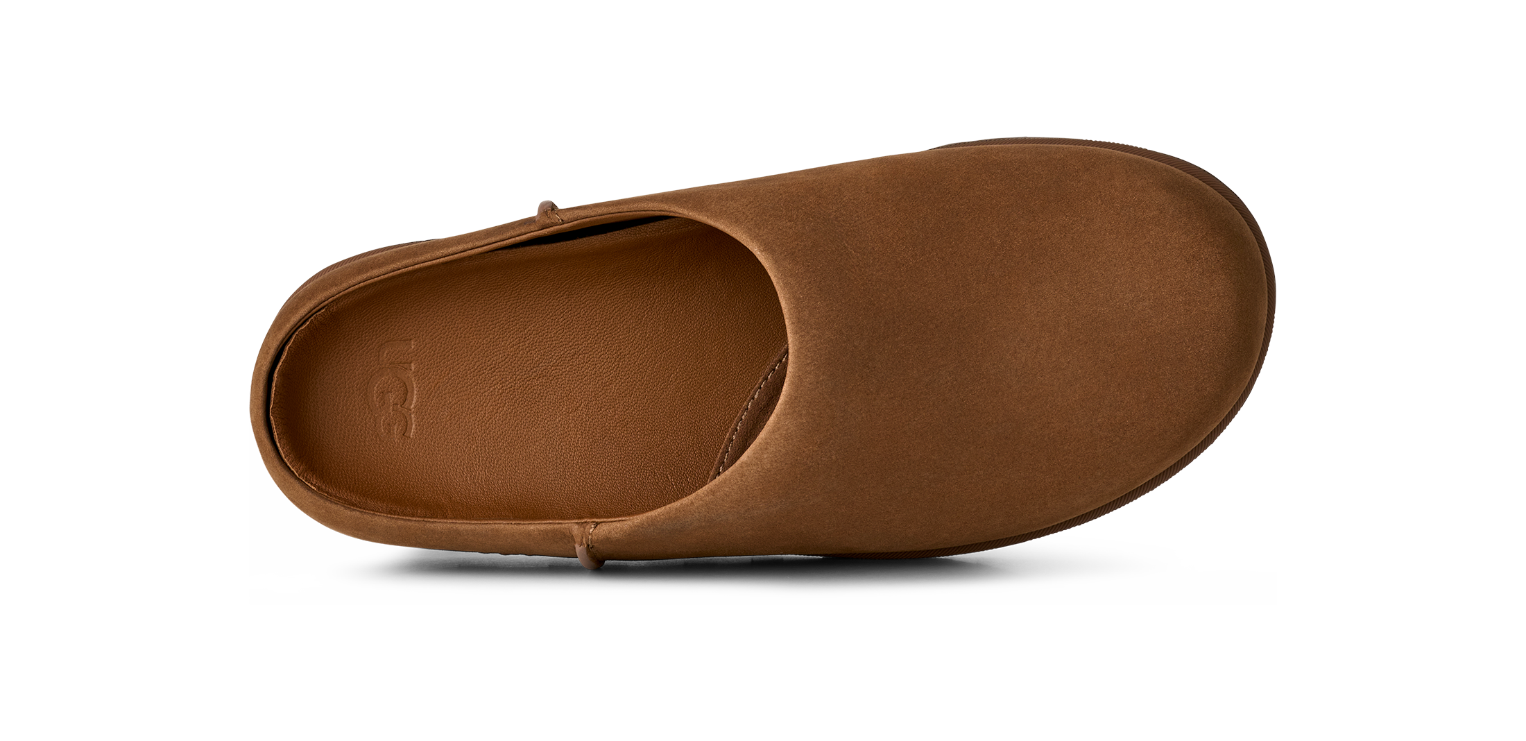 Brown sandal on a white background