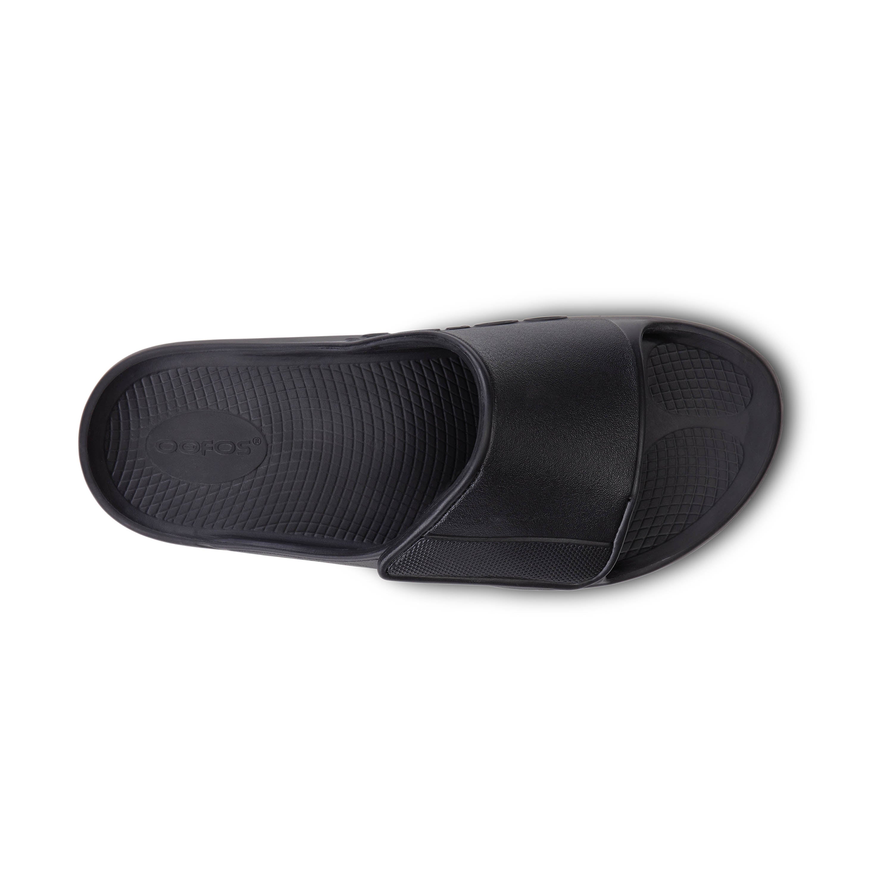 Unisex OOfos OOahh Sport Flex Sandal Color: Matte Black 4