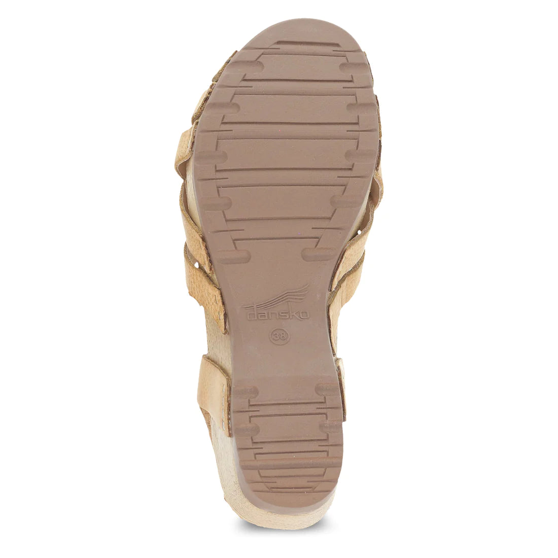 Women's Dansko Tinley Color: Tan Milled Burnished Sandal 3