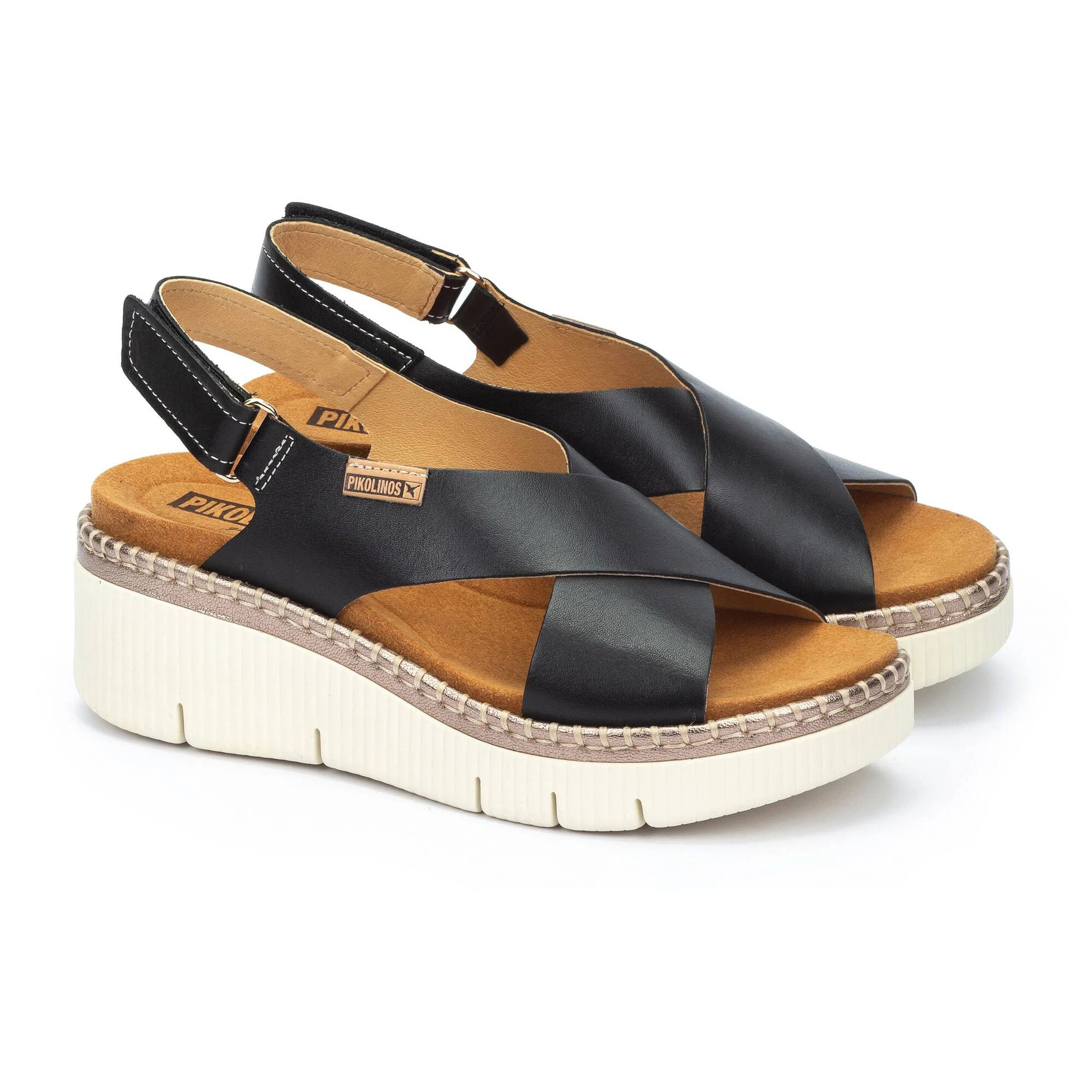 Women's Pikolinos Gomera Wedges with Velcro Closure 1