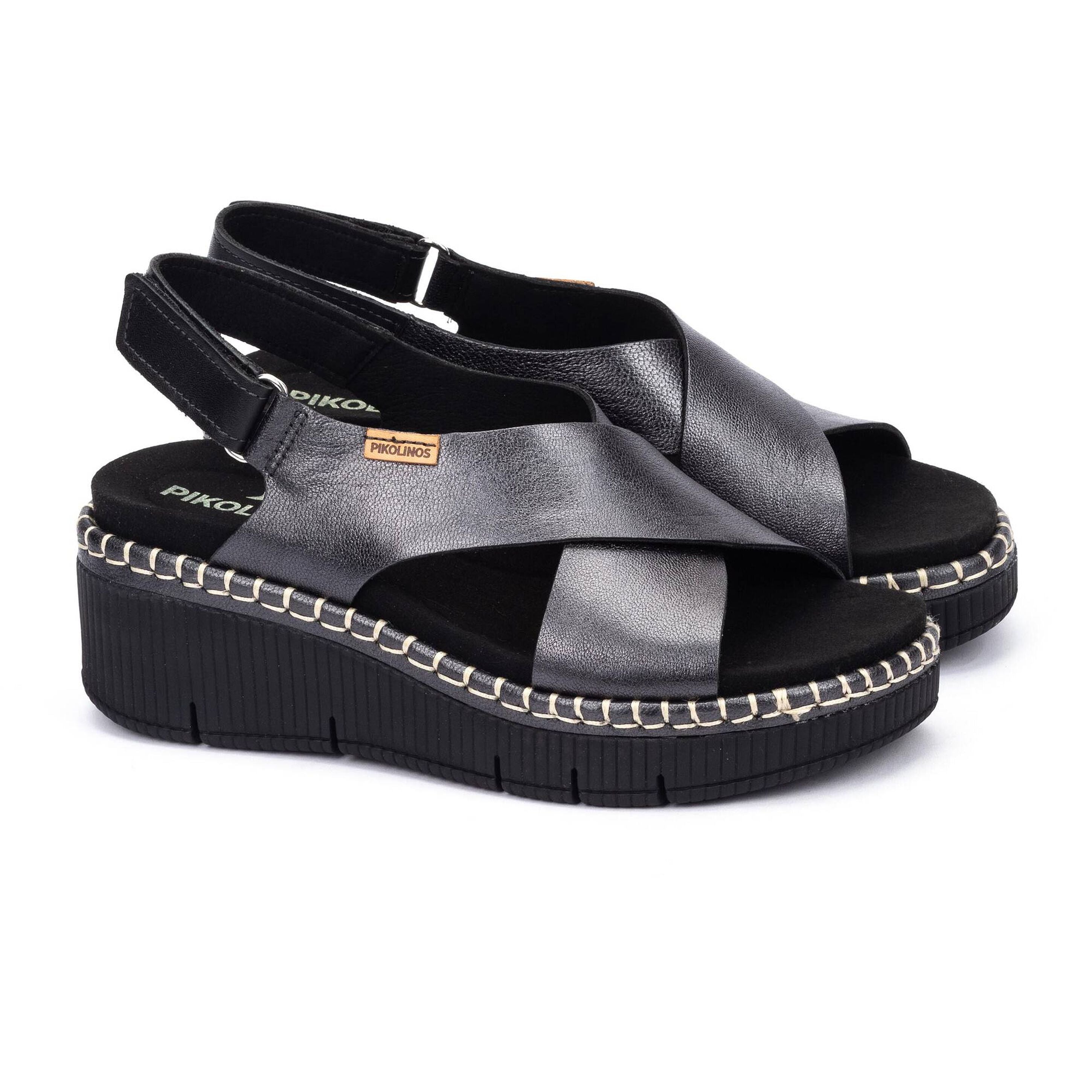 Women's Pikolinos Gomera Wedge Sandals w/ Hook & Loop Closure 1