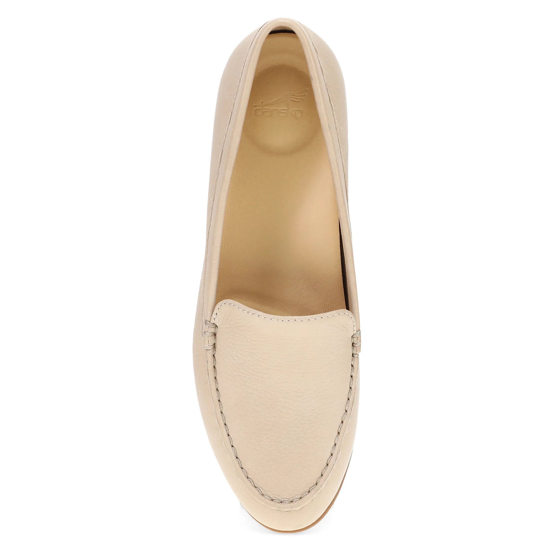 Women's Dansko Lorri Color: Sand Tumbled Flat 5