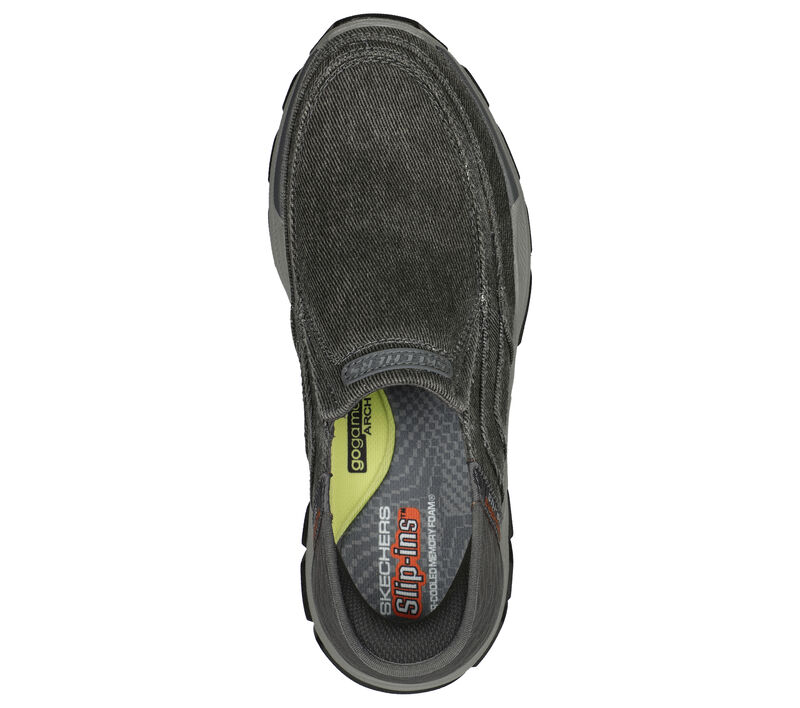 Men's Skechers Slip-Ins Respected Holmgren Color: Charcoal (MEDIUM & EXTRA WIDE WIDTH)