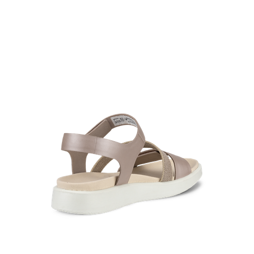 Women's Ecco Flowt Sandal Color: Grey Rose Metallic 3
