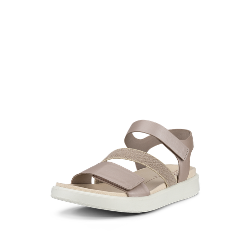Women's Ecco Flowt Sandal Color: Grey Rose Metallic 6