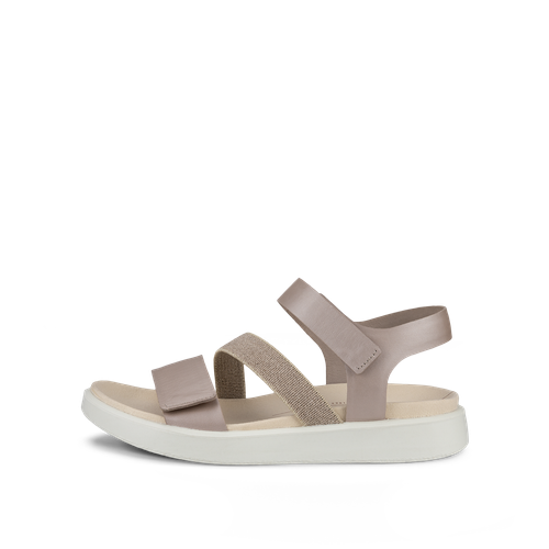 Women's Ecco Flowt Sandal Color: Grey Rose Metallic 7