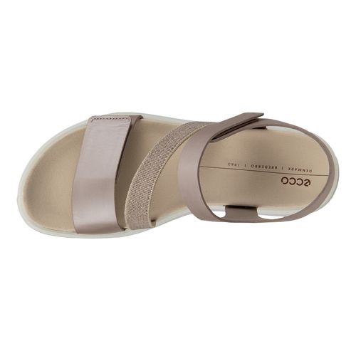 Women's Ecco Flowt Sandal Color: Grey Rose Metallic 9